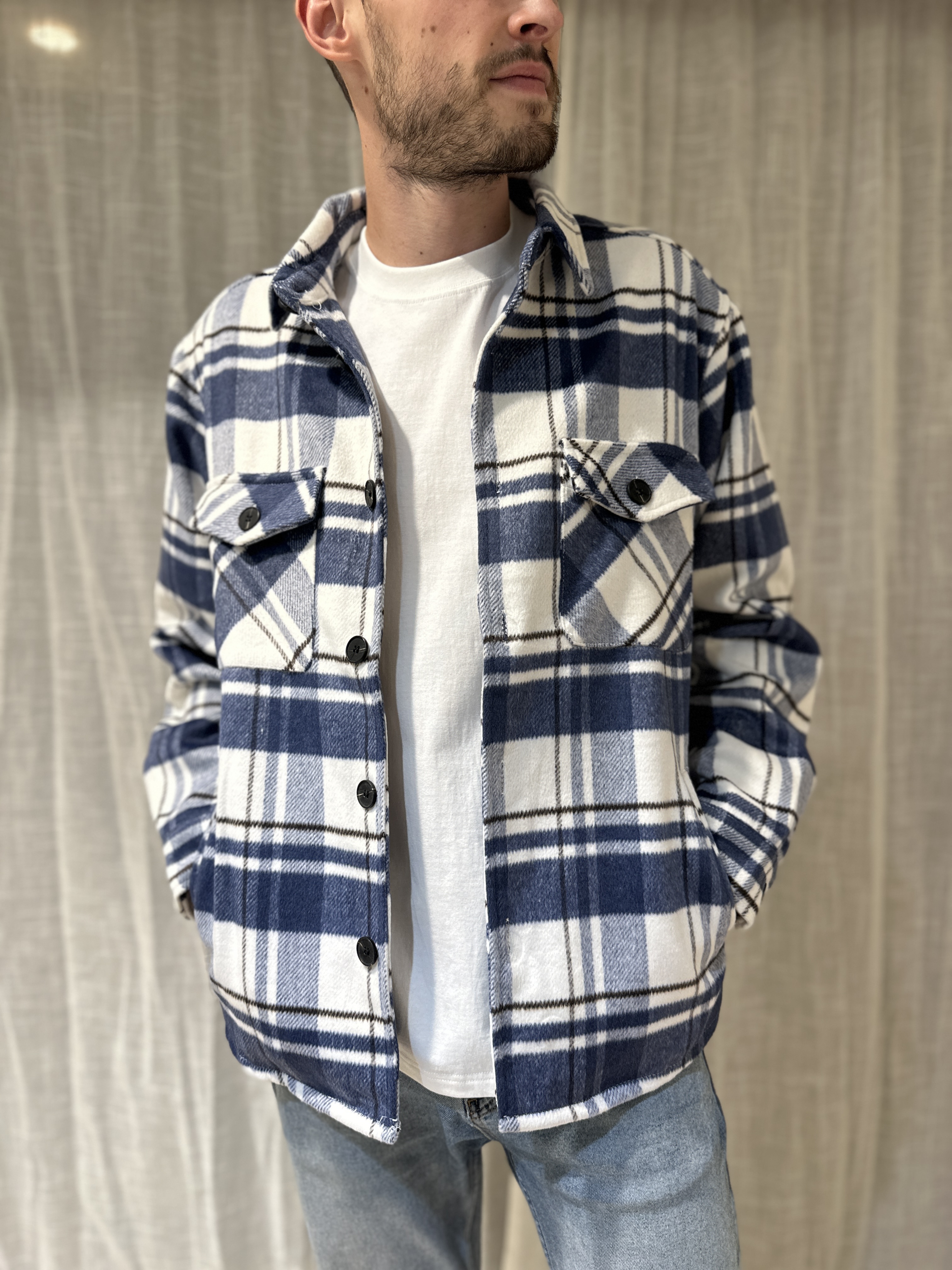 Sur-Chemise LUKA Bleue