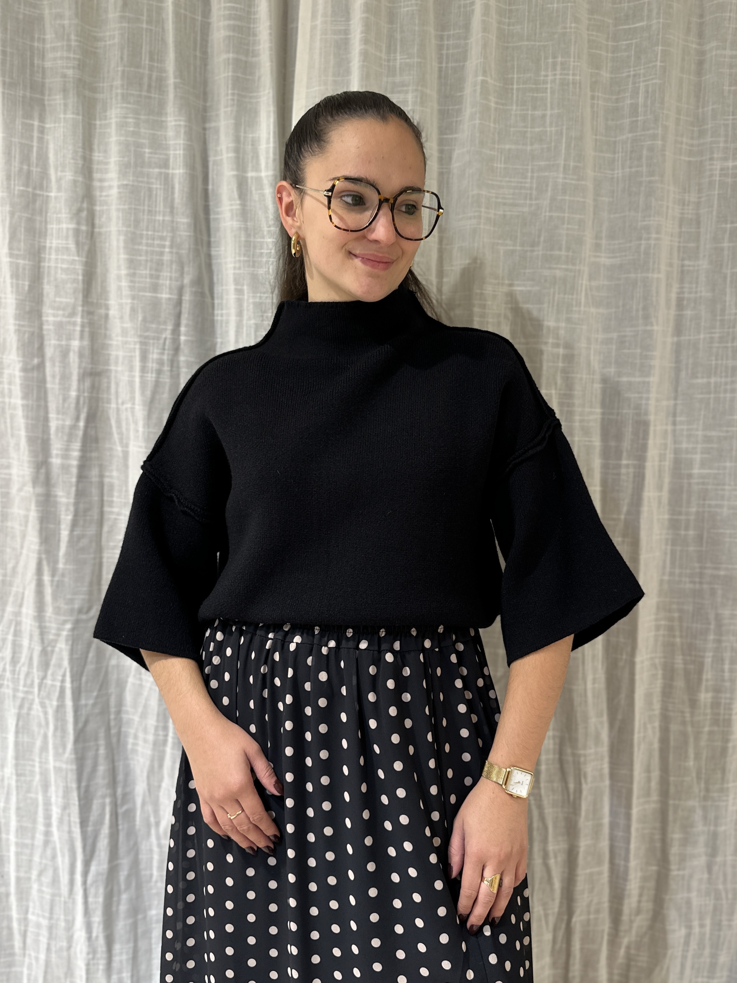 T-Shirt MELAINE Oversize Noir
