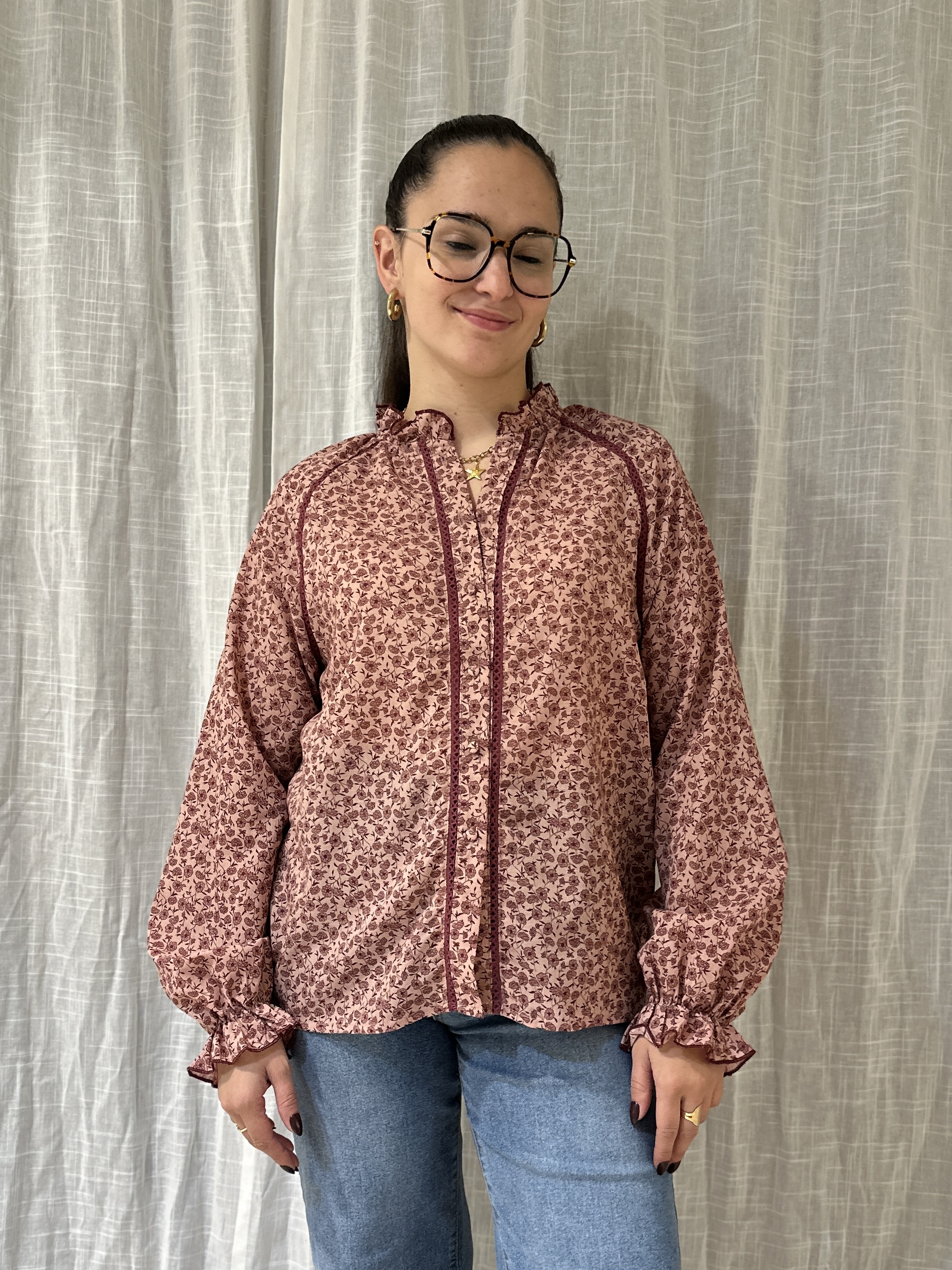 Chemise HERMIONE Bordeaux