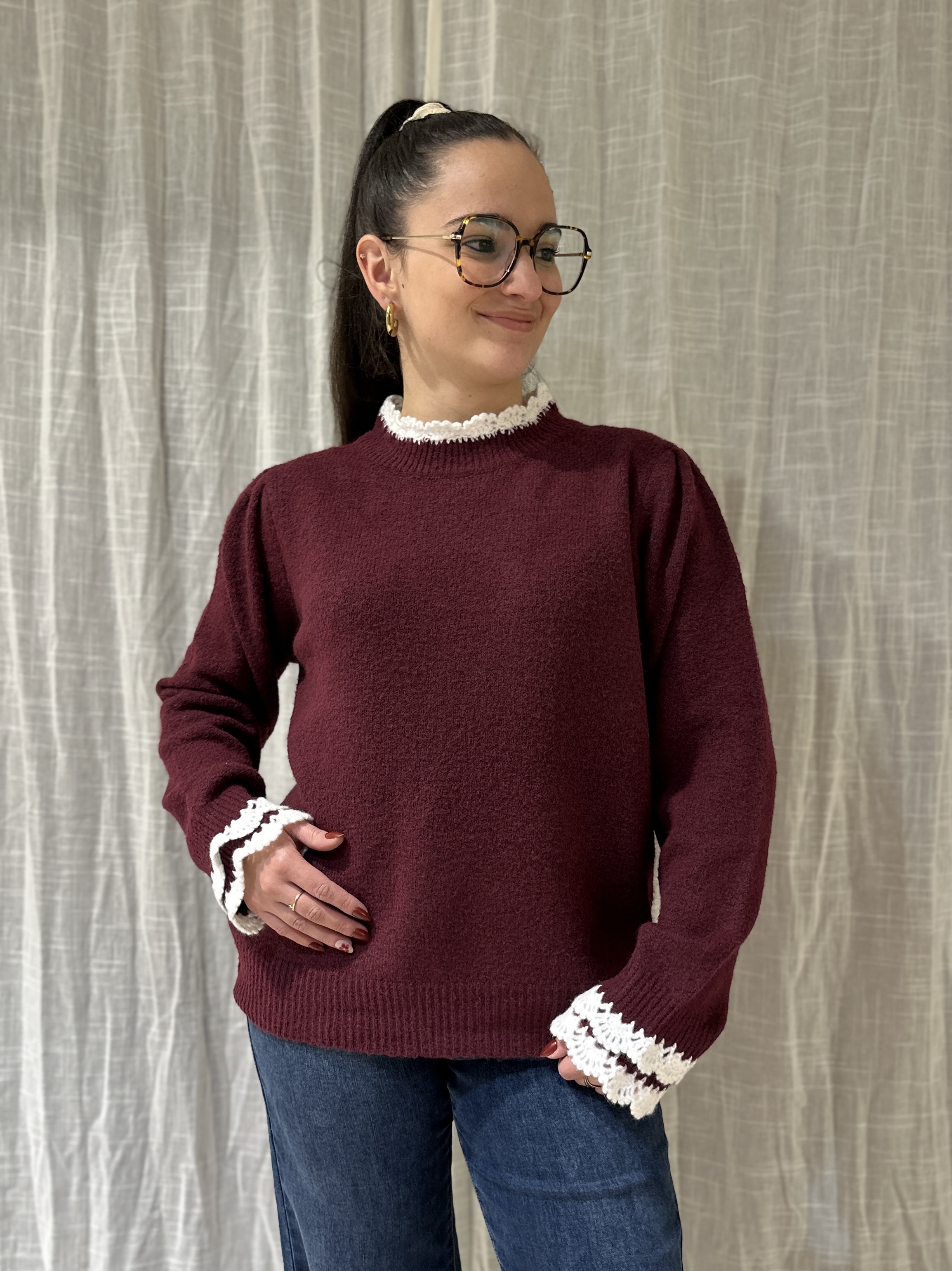 Pull OCÉANE Bordeaux