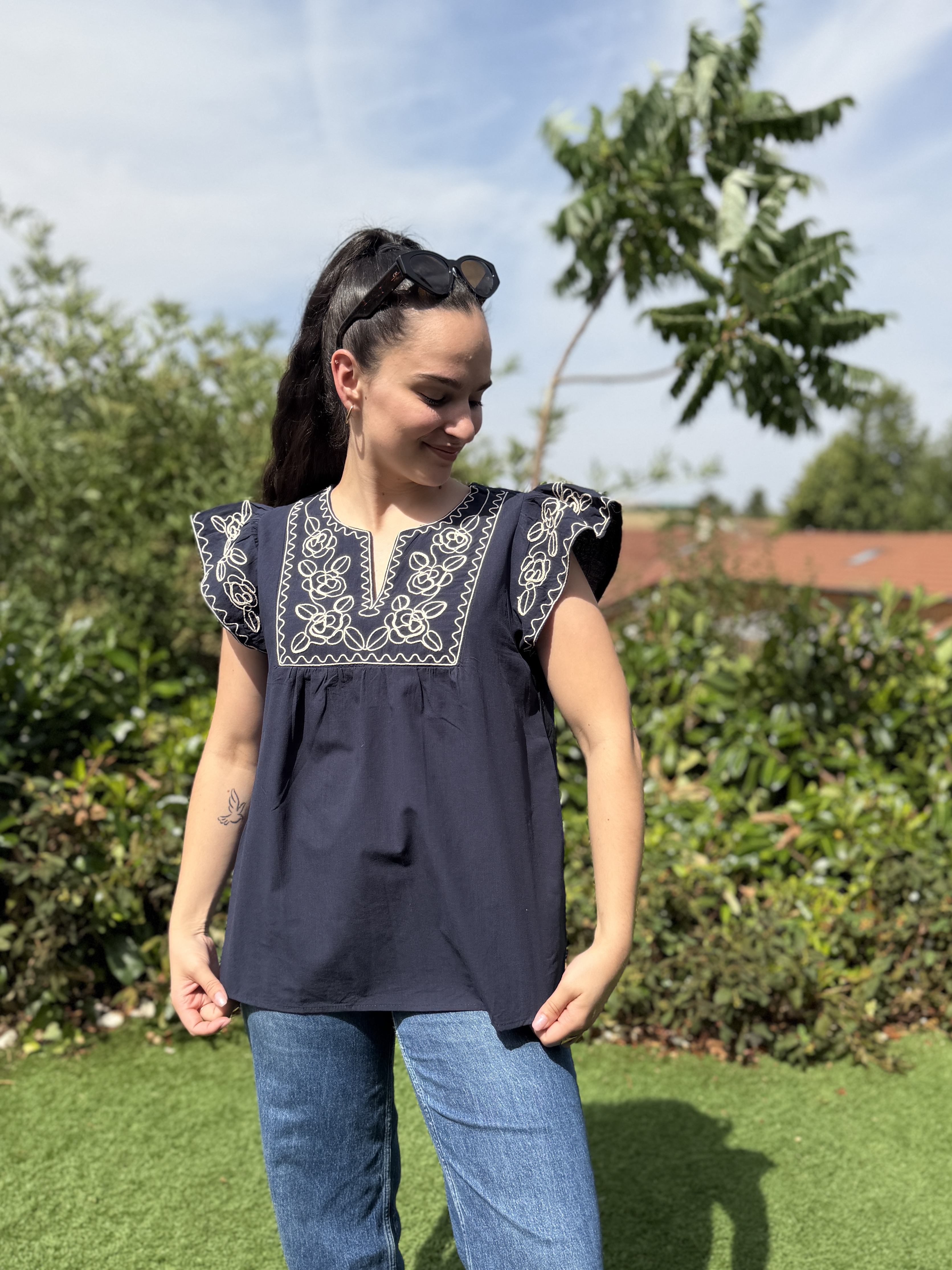 Blouse JASMINE Marine