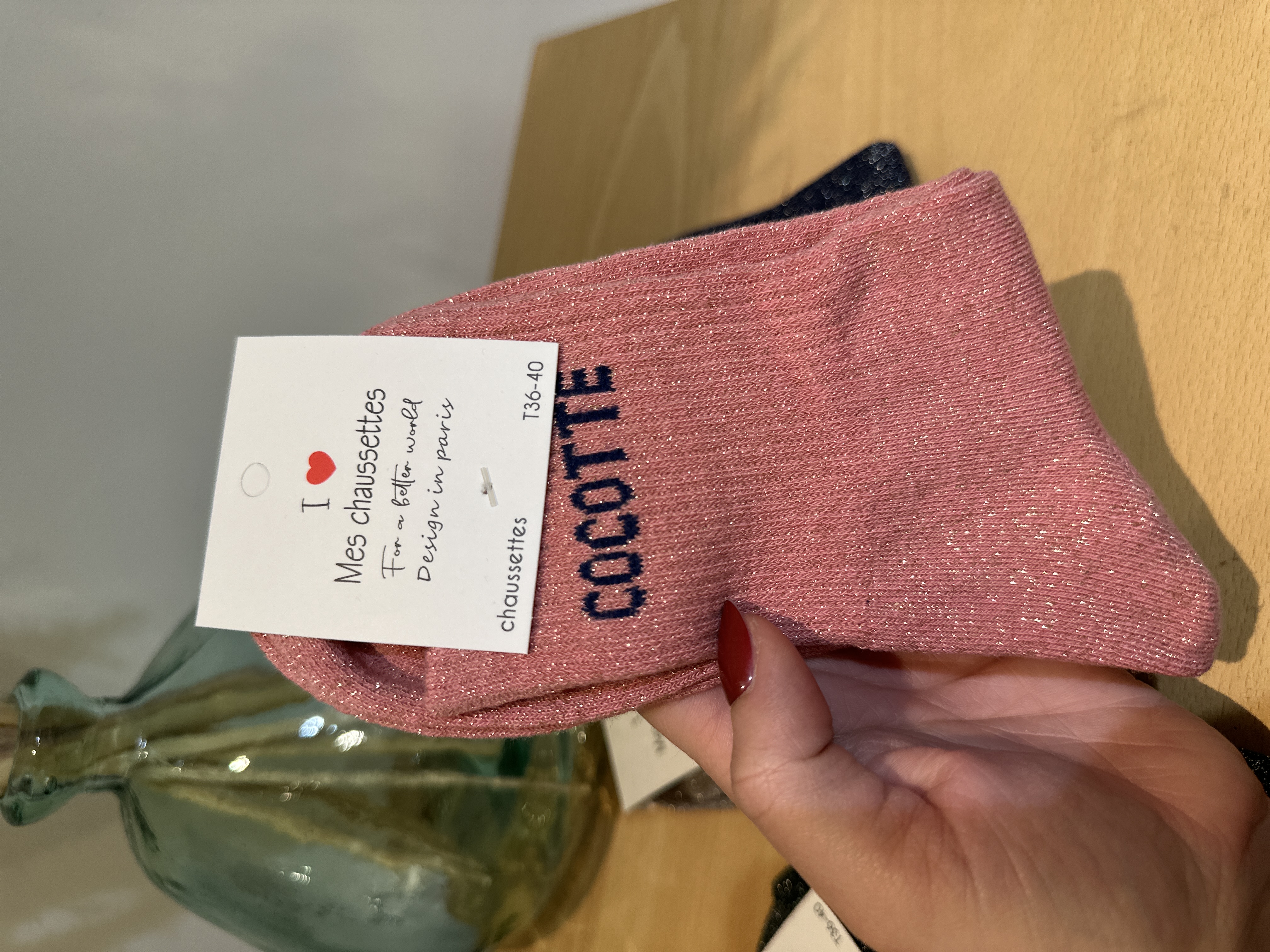 Chaussettes à paillettes COCOTTE