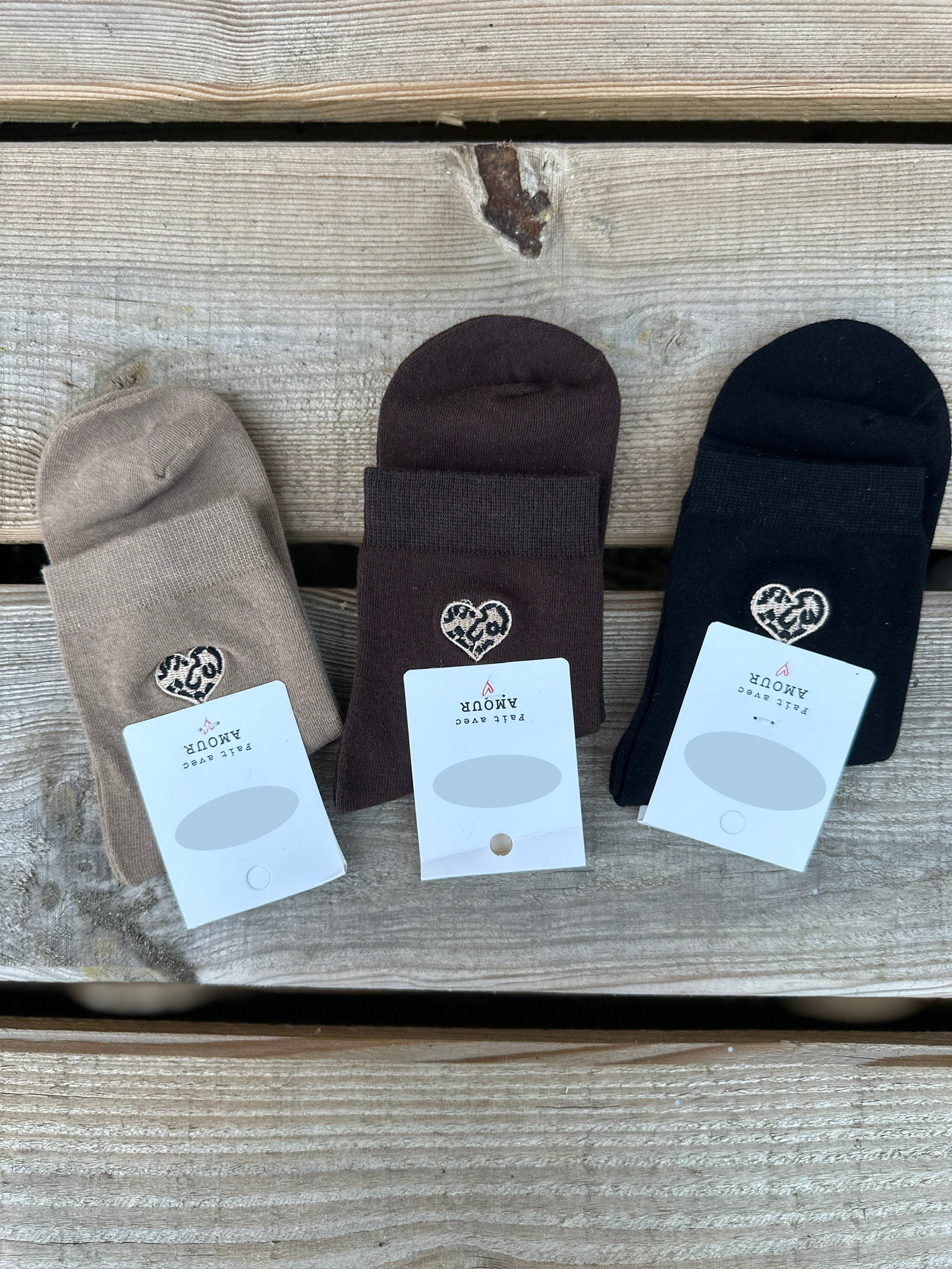 Chaussettes LOVE ♡ Léopard