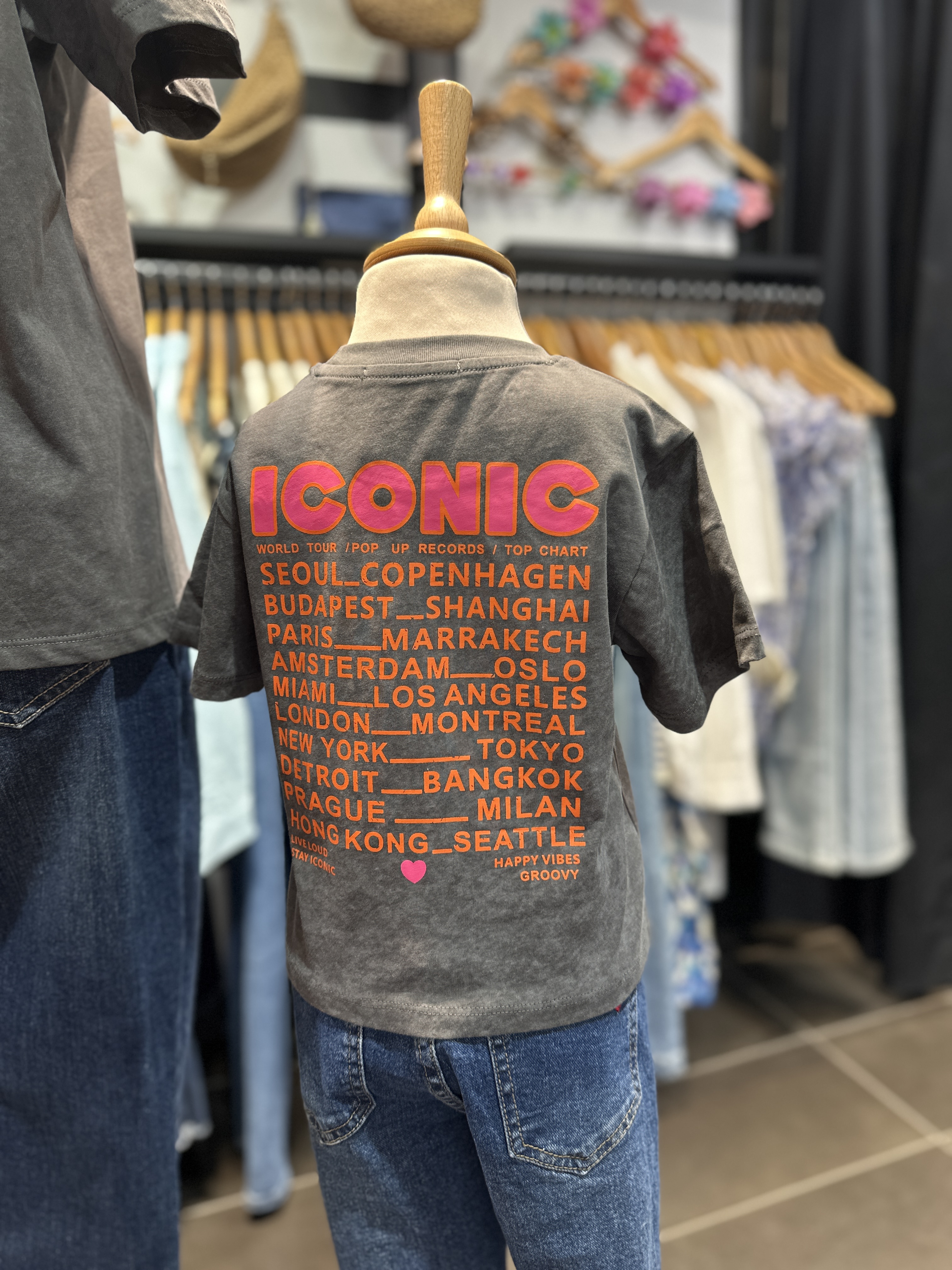 T-Shirt ICONIC Gris - Enfant