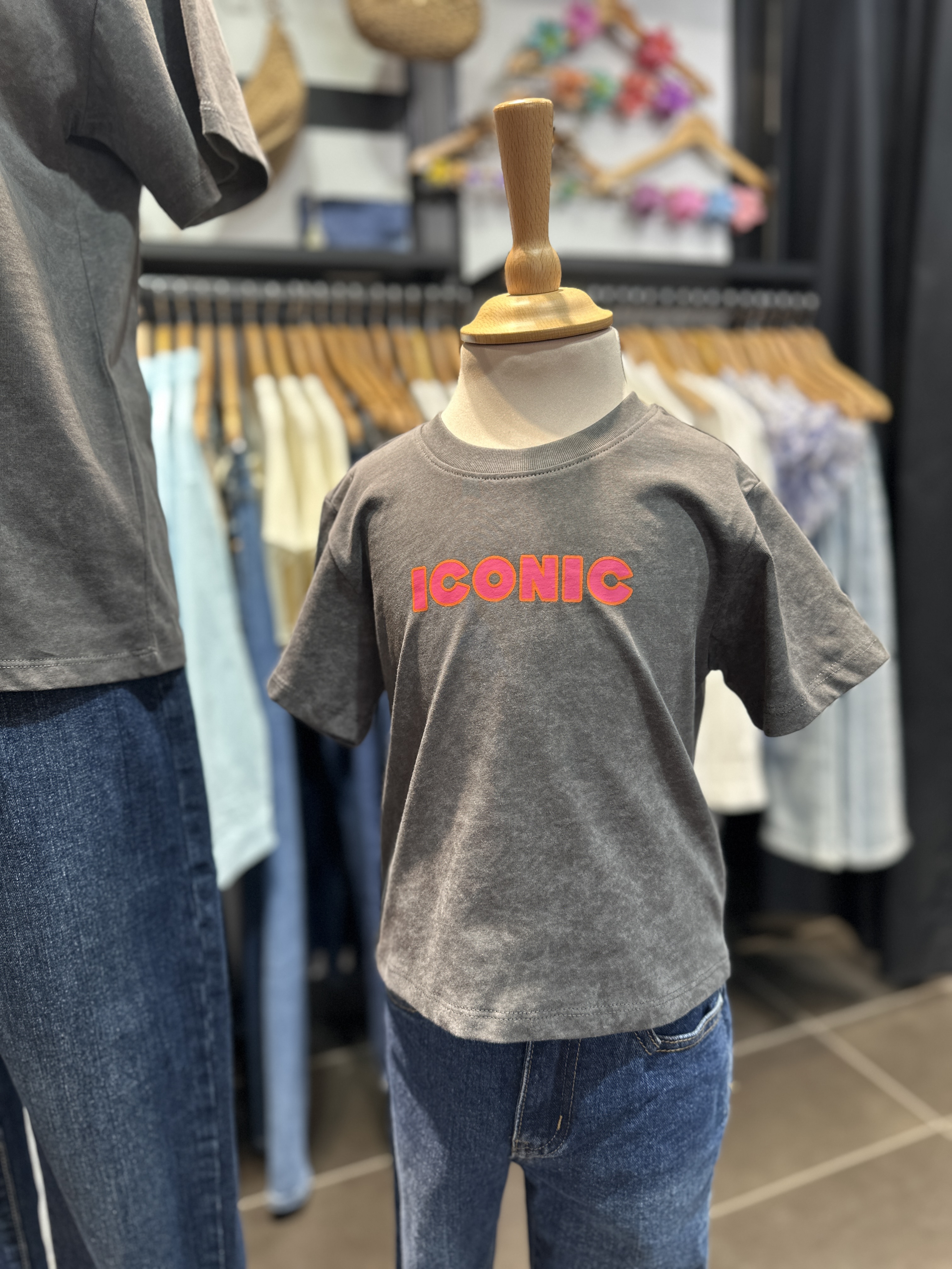 T-Shirt ICONIC Gris - Enfant