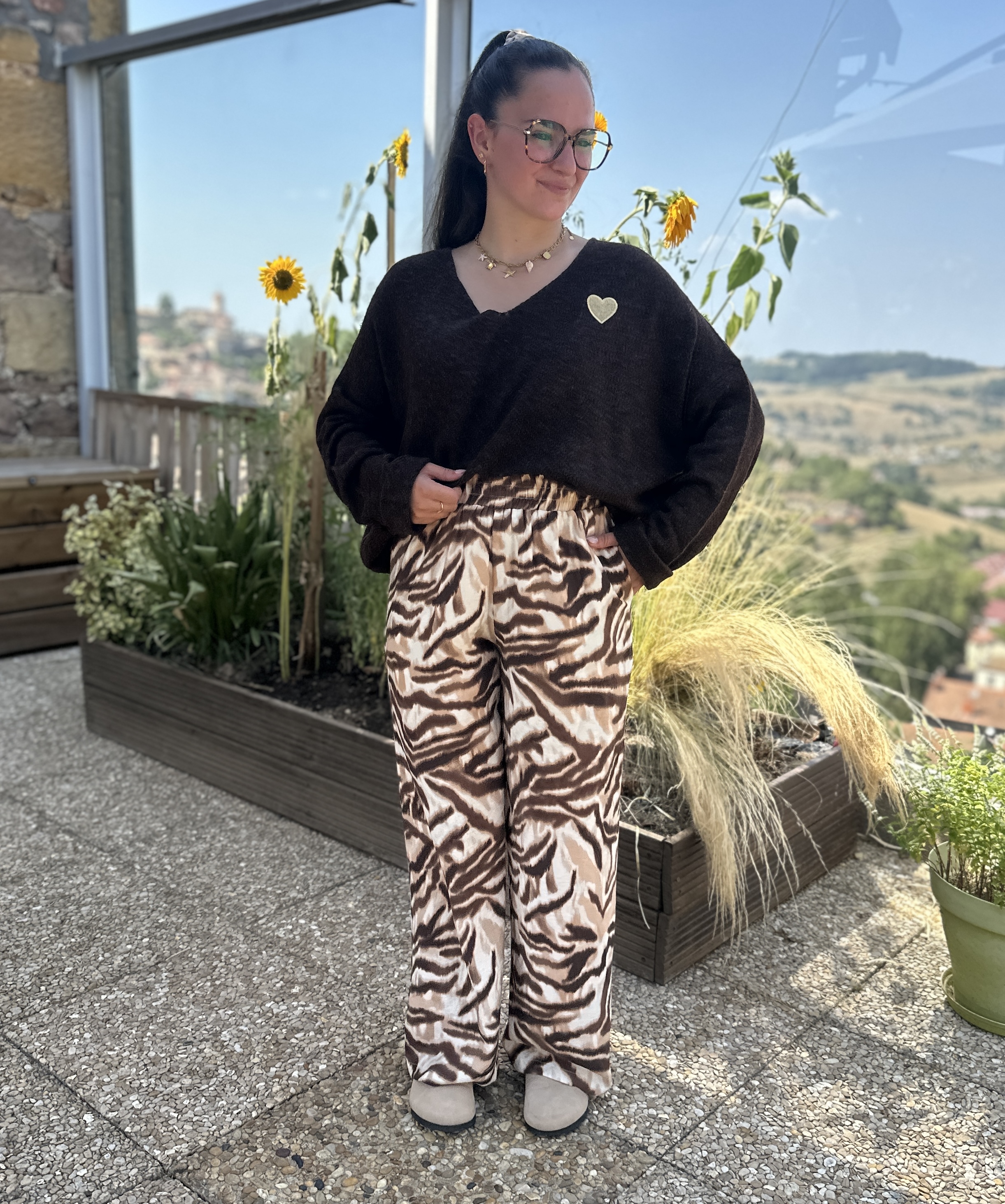 Pantalon MADISON Marron