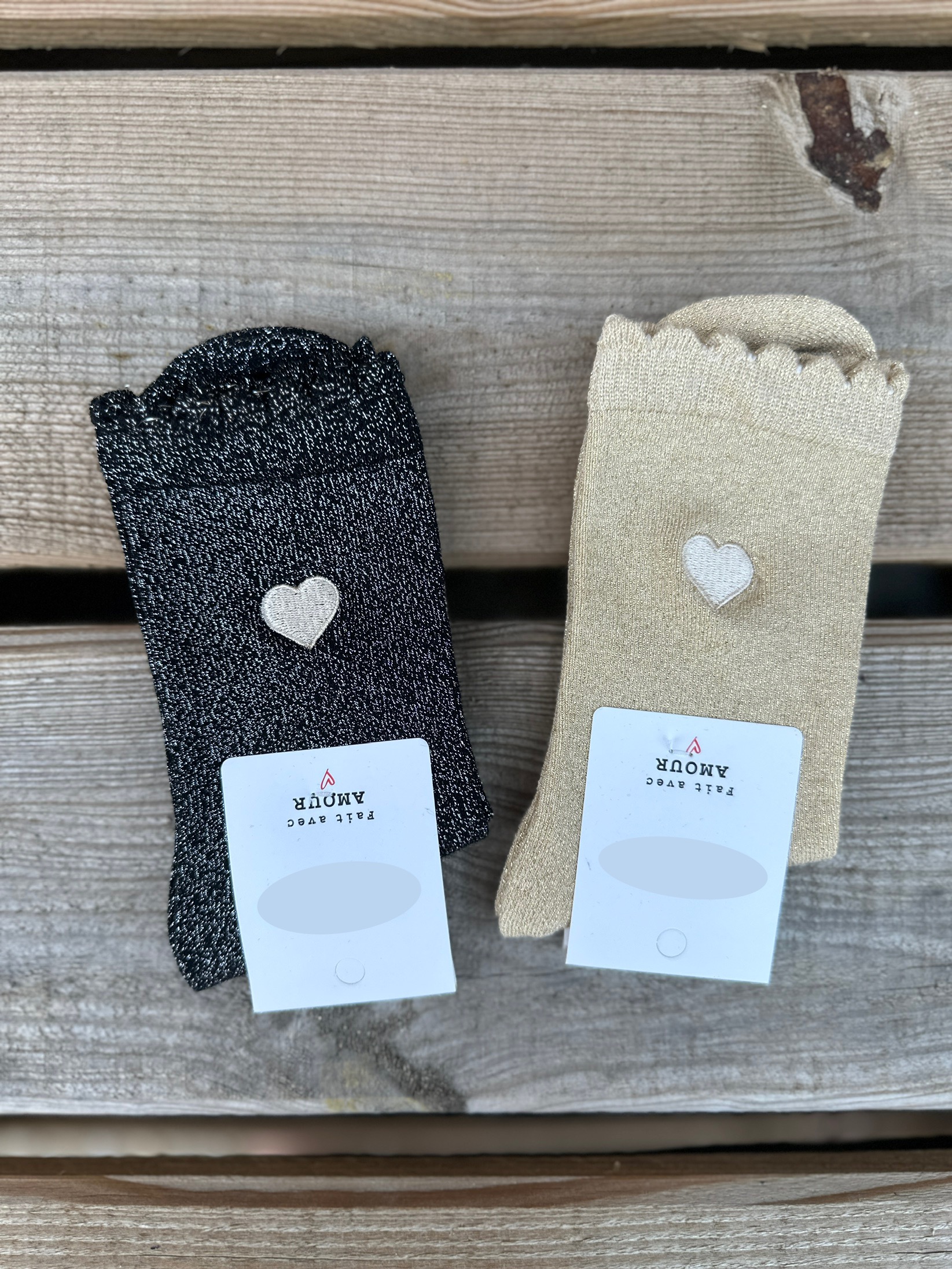 Chaussettes Pailletées ♡ Doré