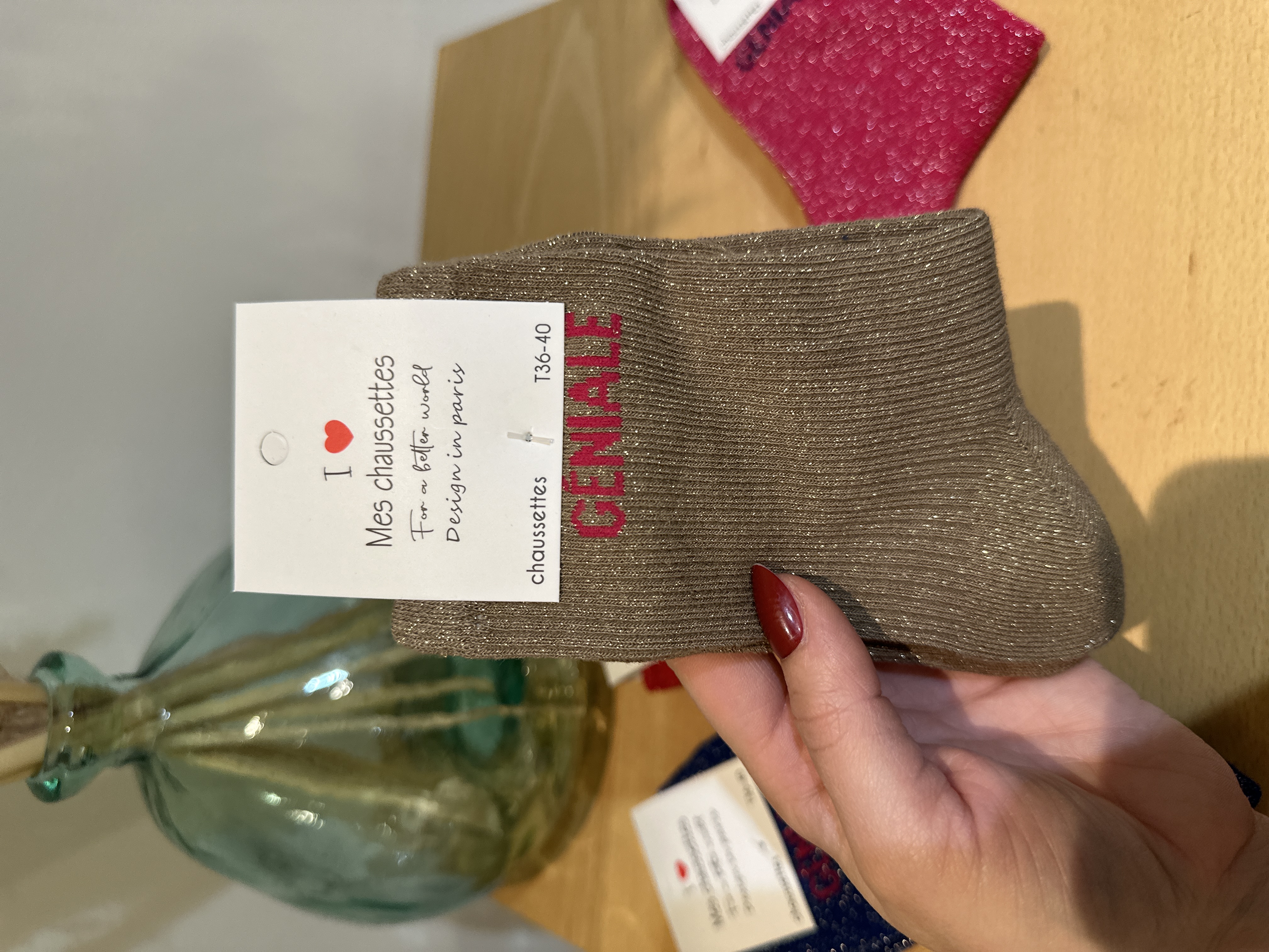 Chaussettes à paillettes GENIALE