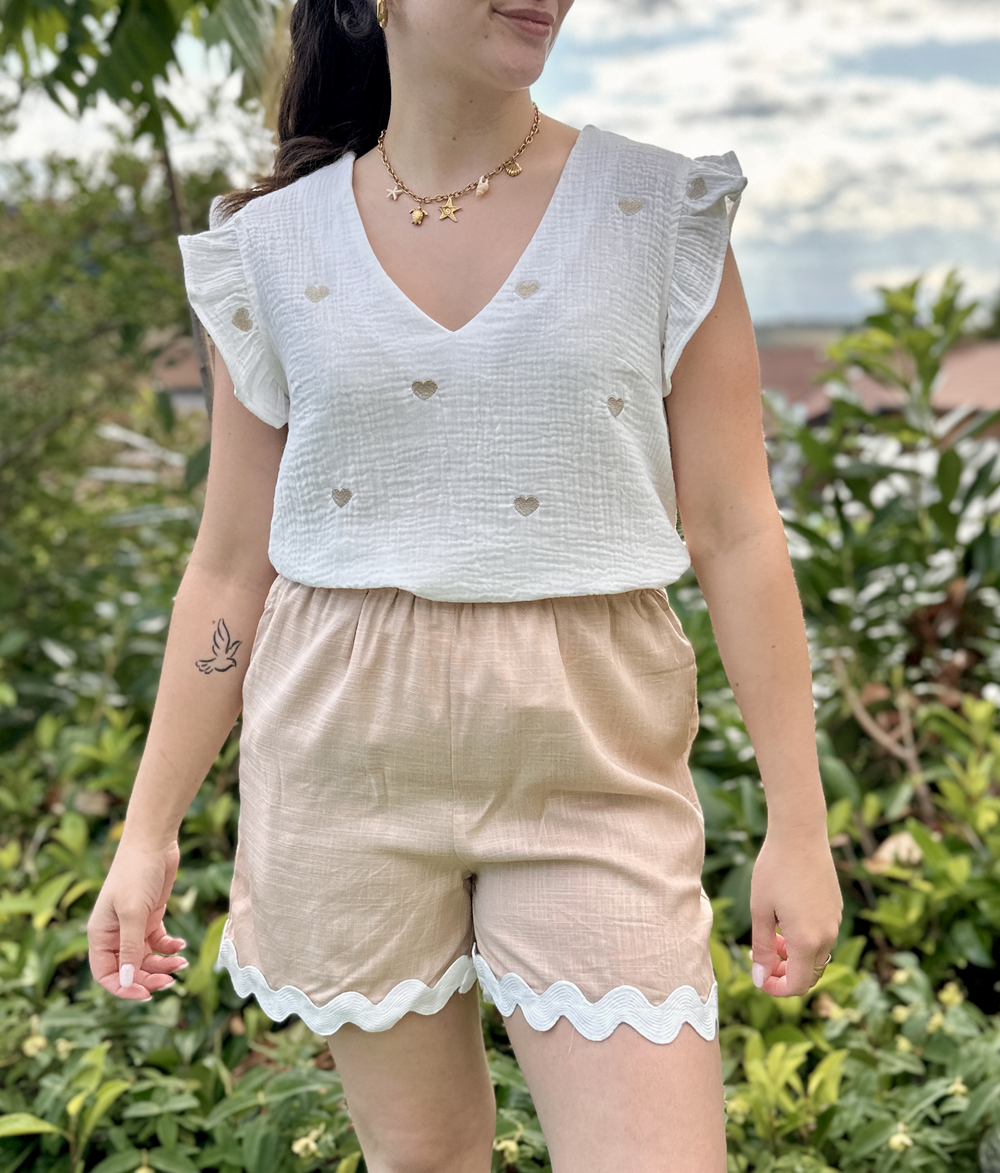 Top AMBRE Blanc