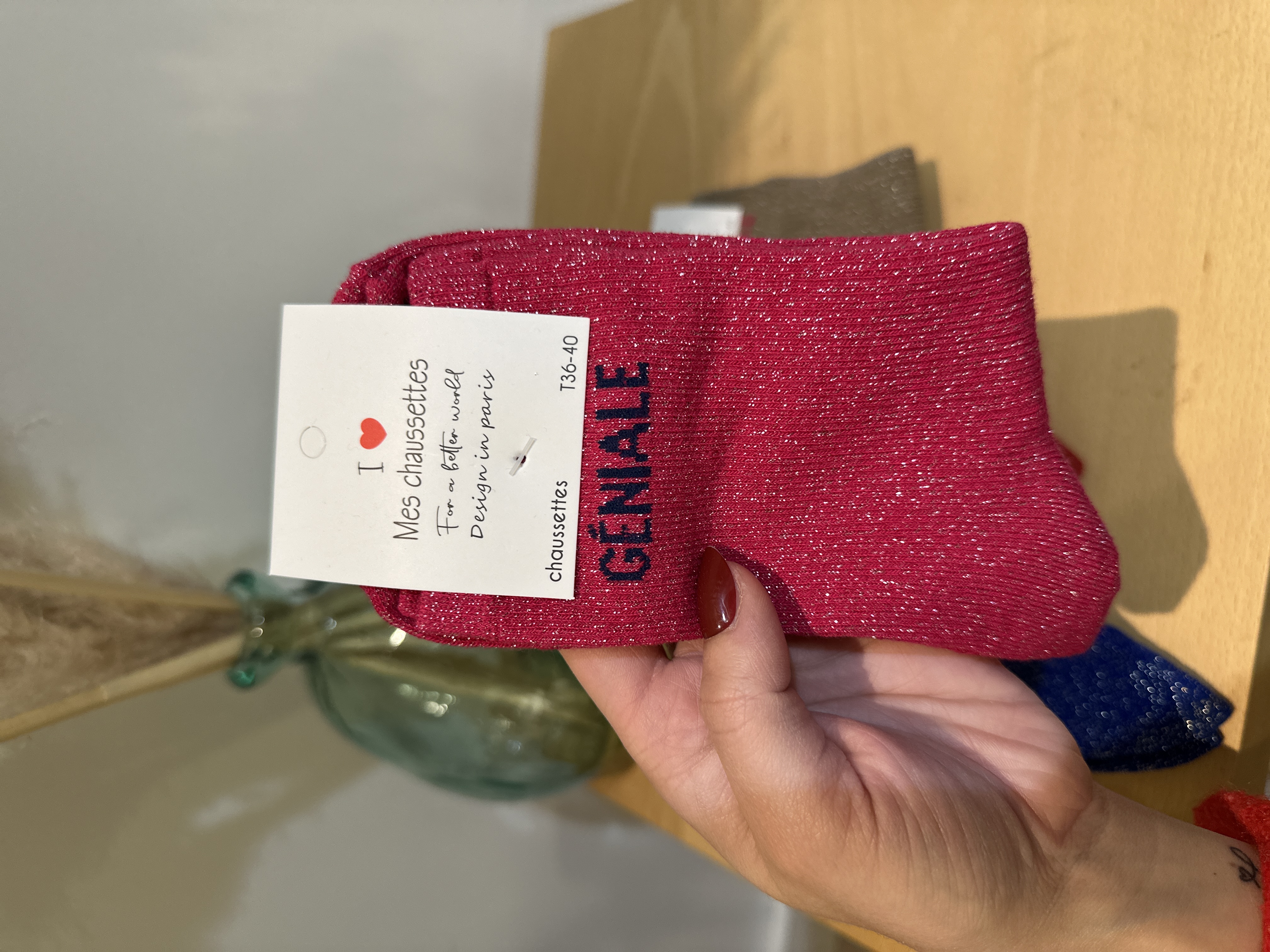 Chaussettes à paillettes GENIALE