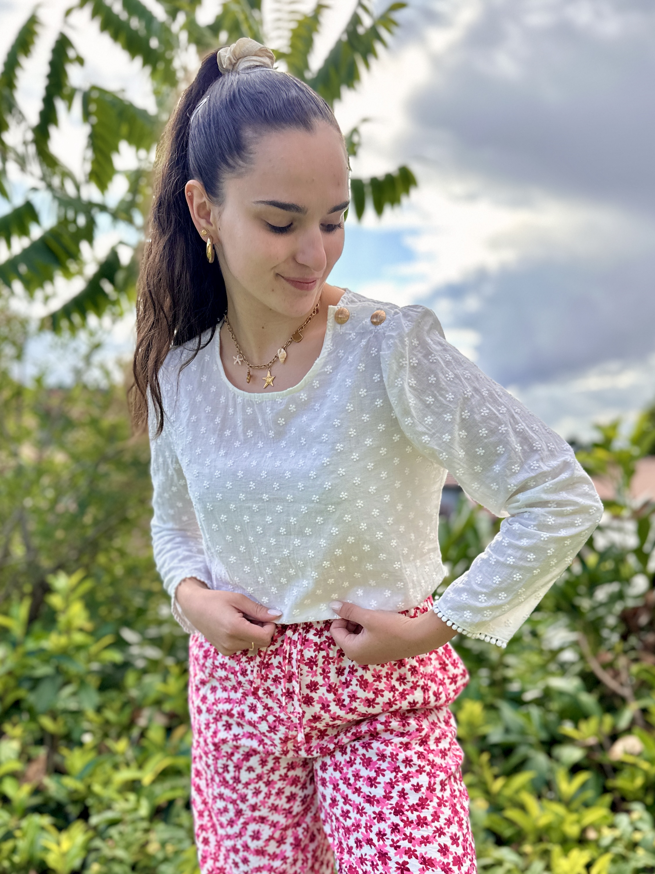 Blouse ALEXIA Blanche