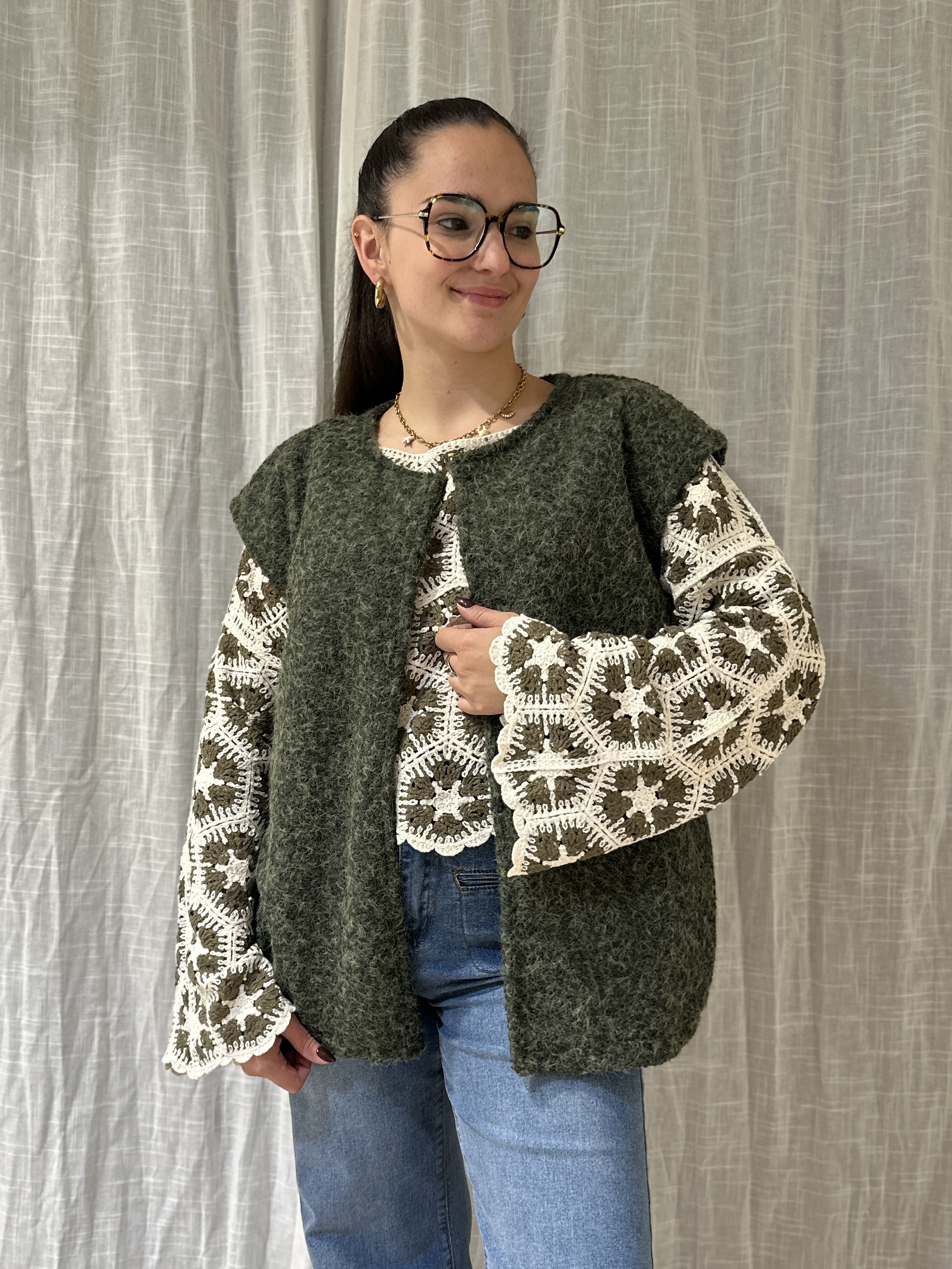 Top SYLVIA Kaki