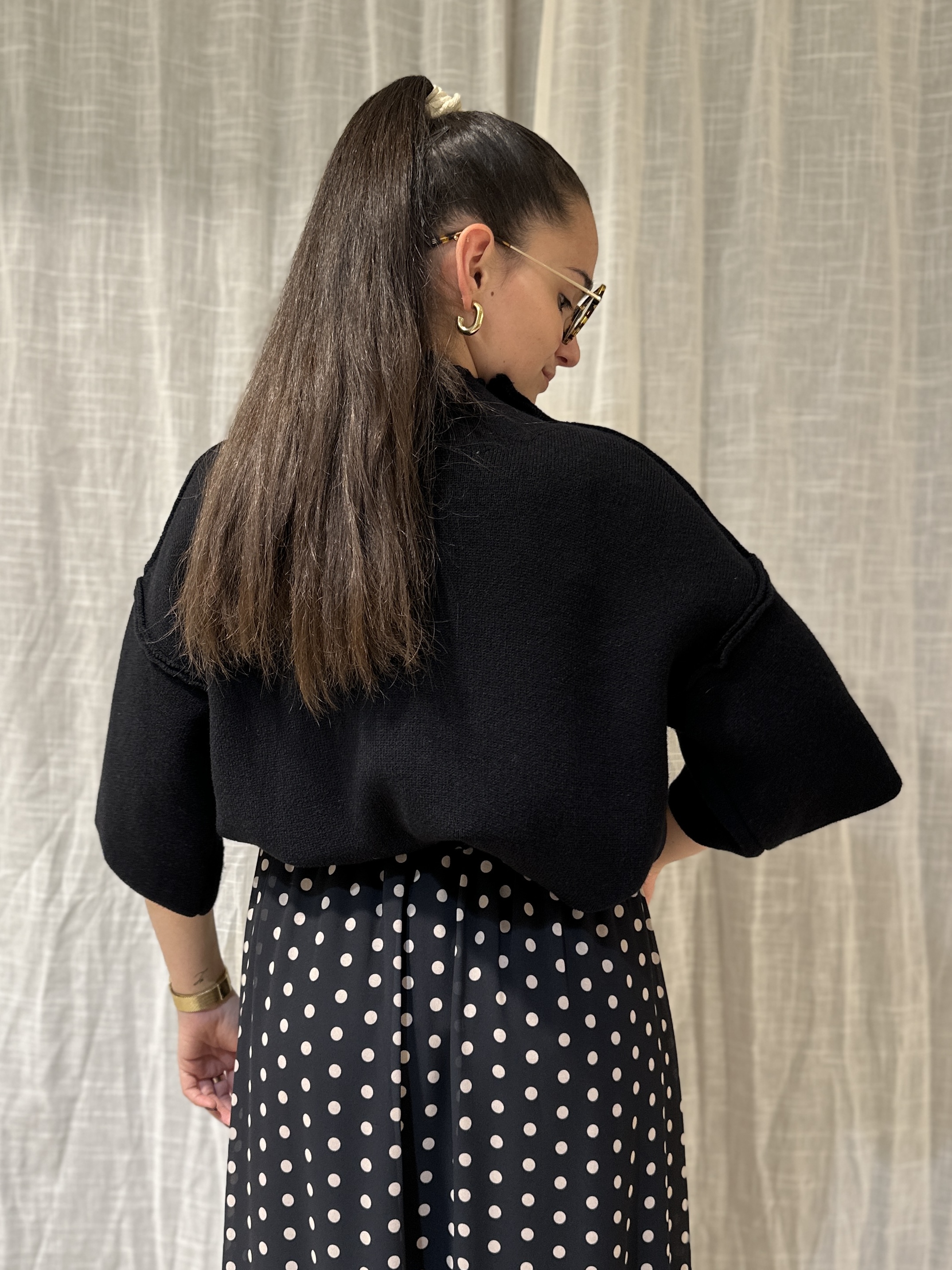 T-Shirt MELAINE Oversize Noir