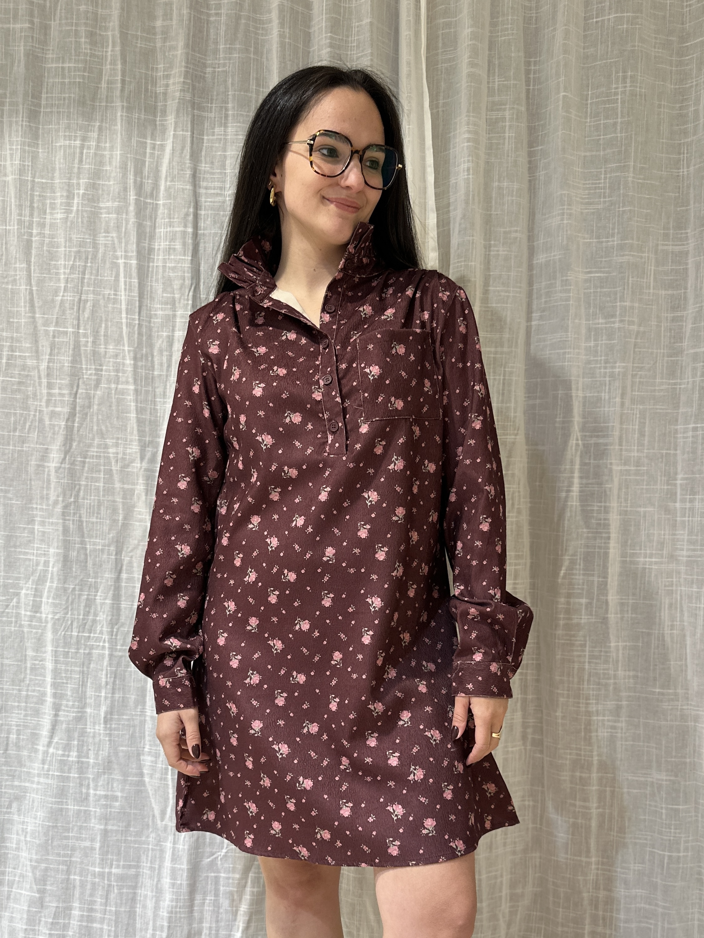 Robe CAPUCINE Bordeaux