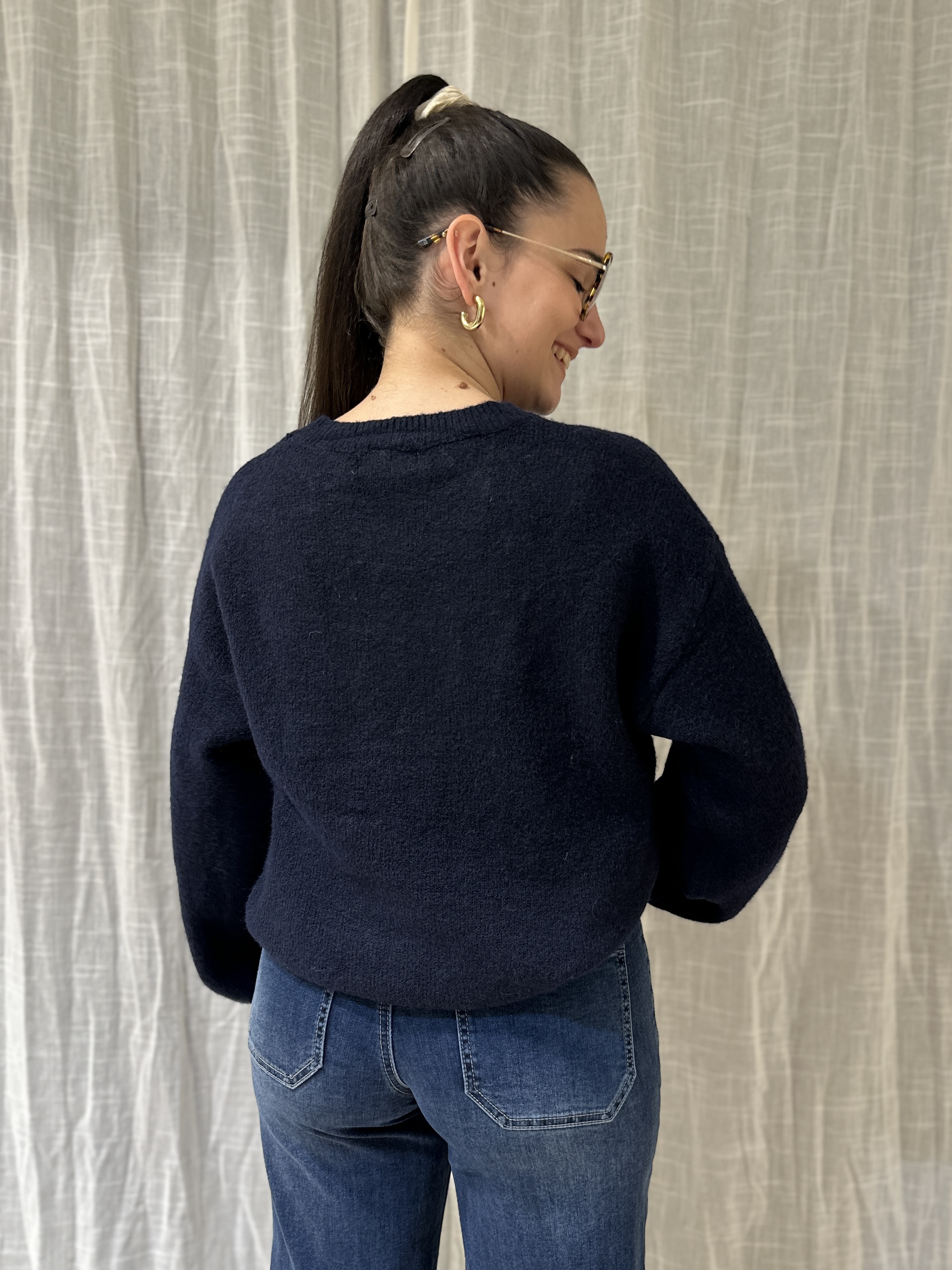 Pull "JE T'AIME" Marine