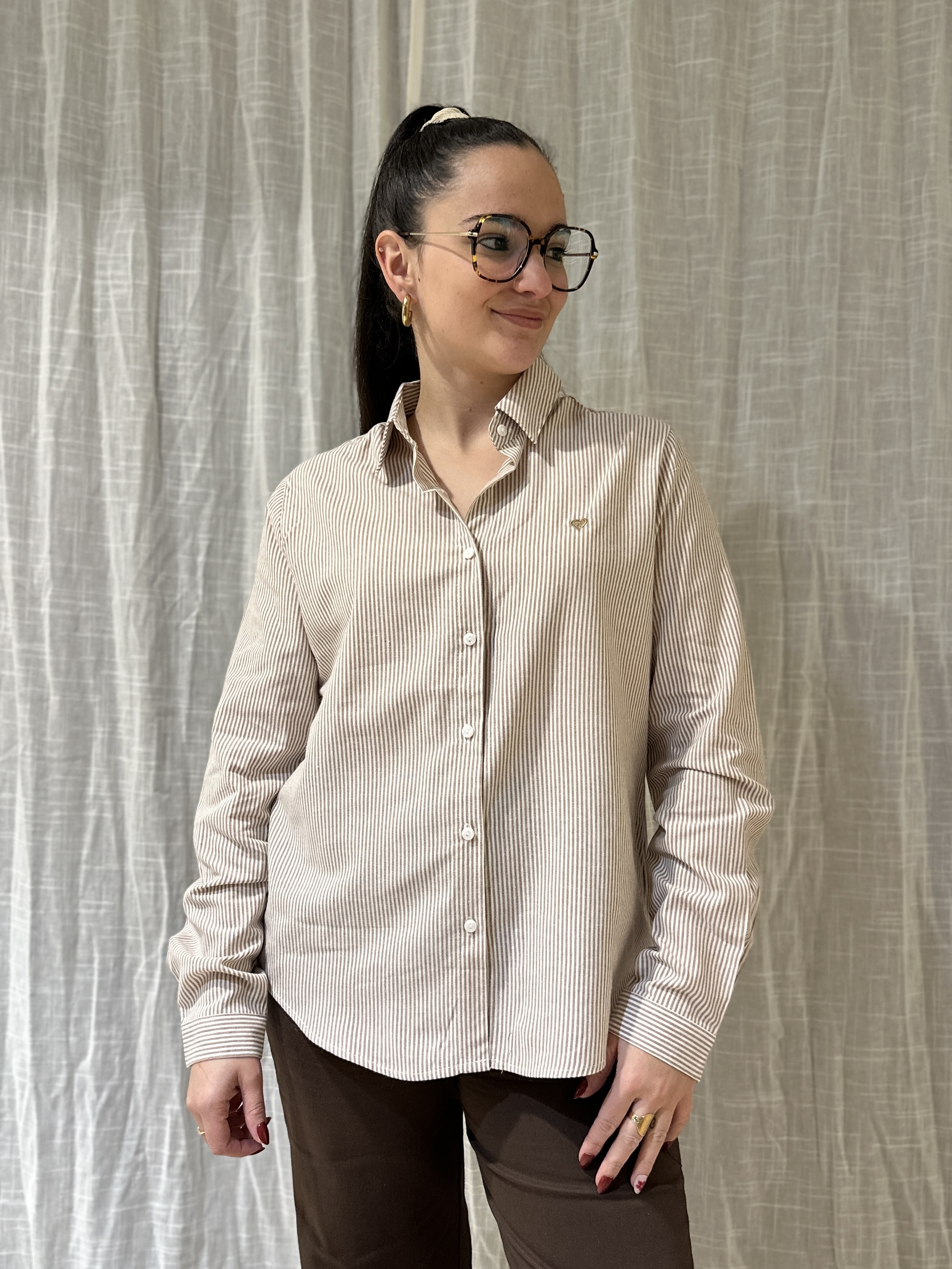 Chemise CLÉO Marron - Femme