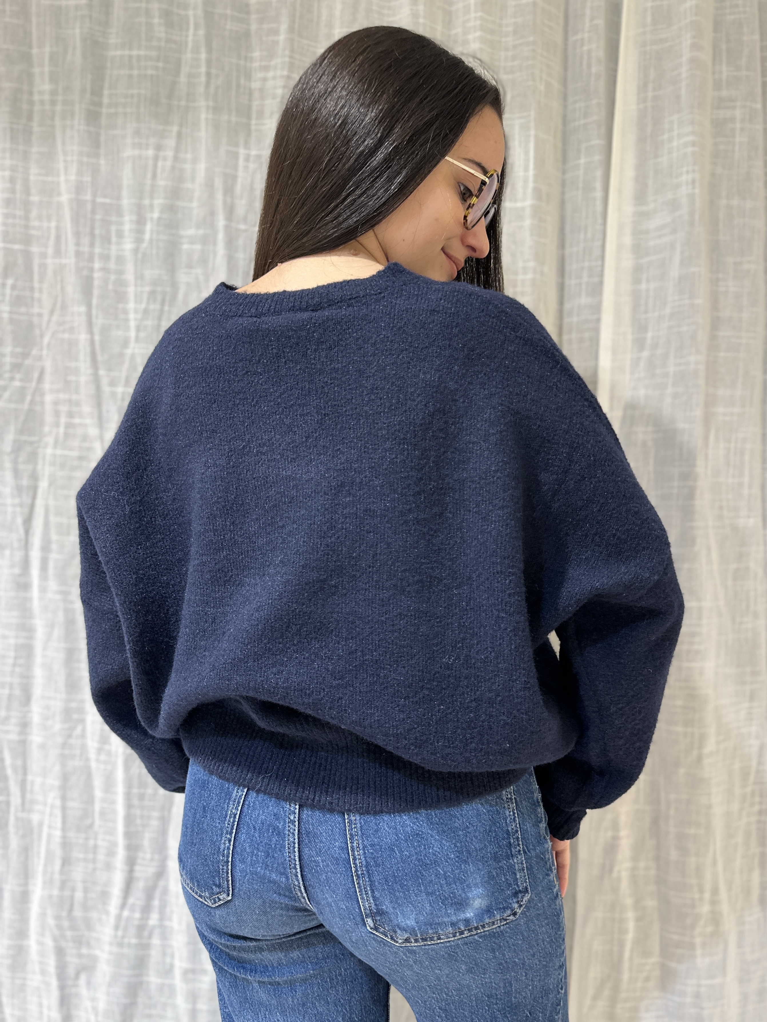 Pull "PARIS" Bleu Marine