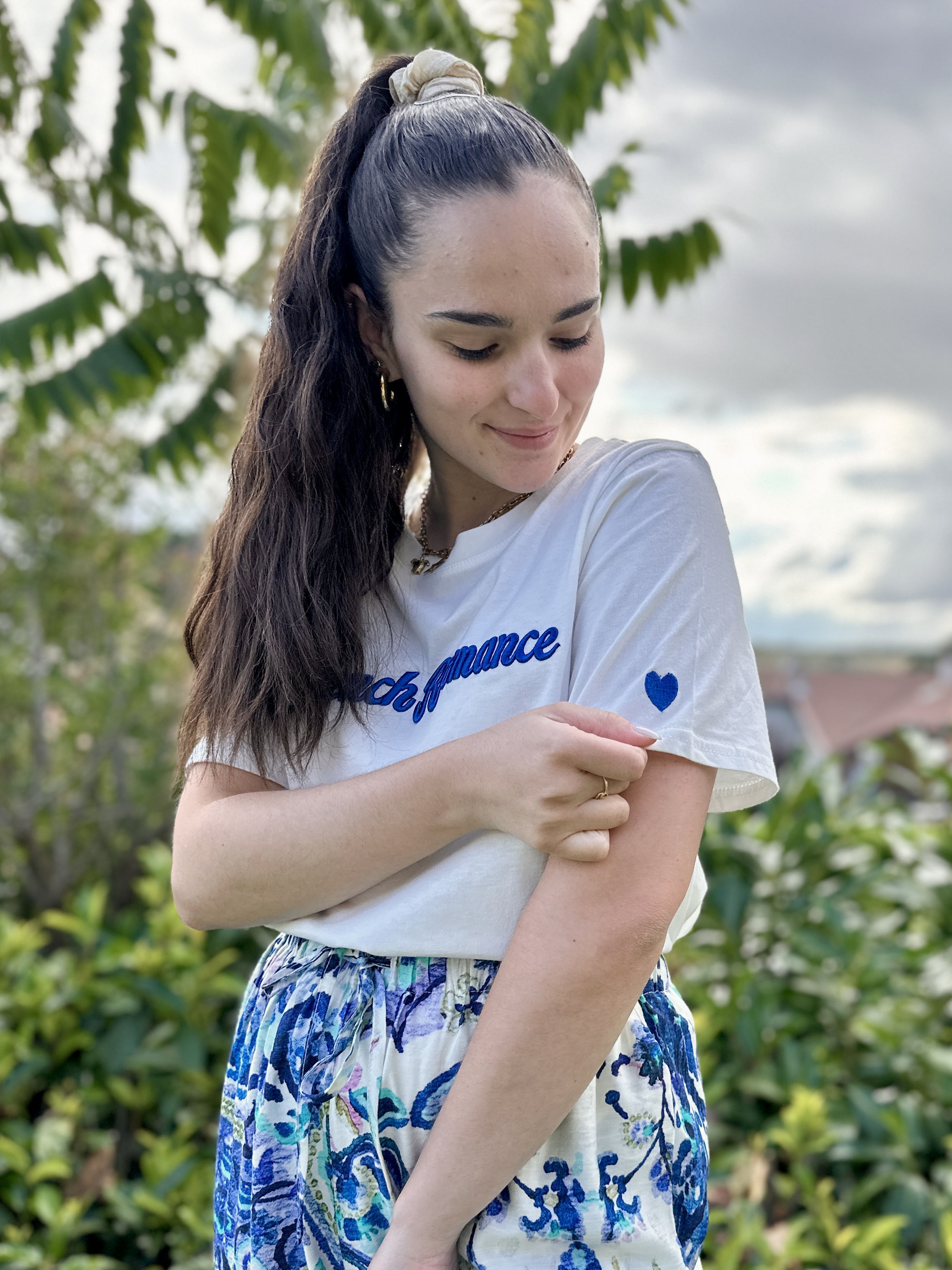 T-Shirt ROMANCE Blanc