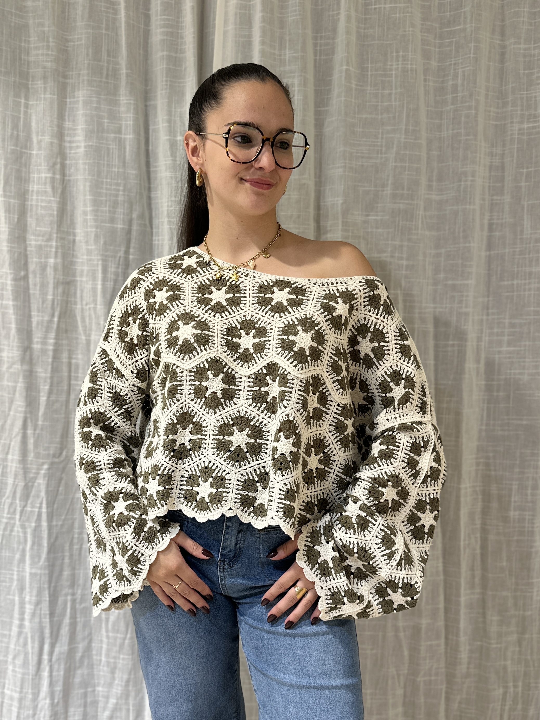 Top SYLVIA Kaki