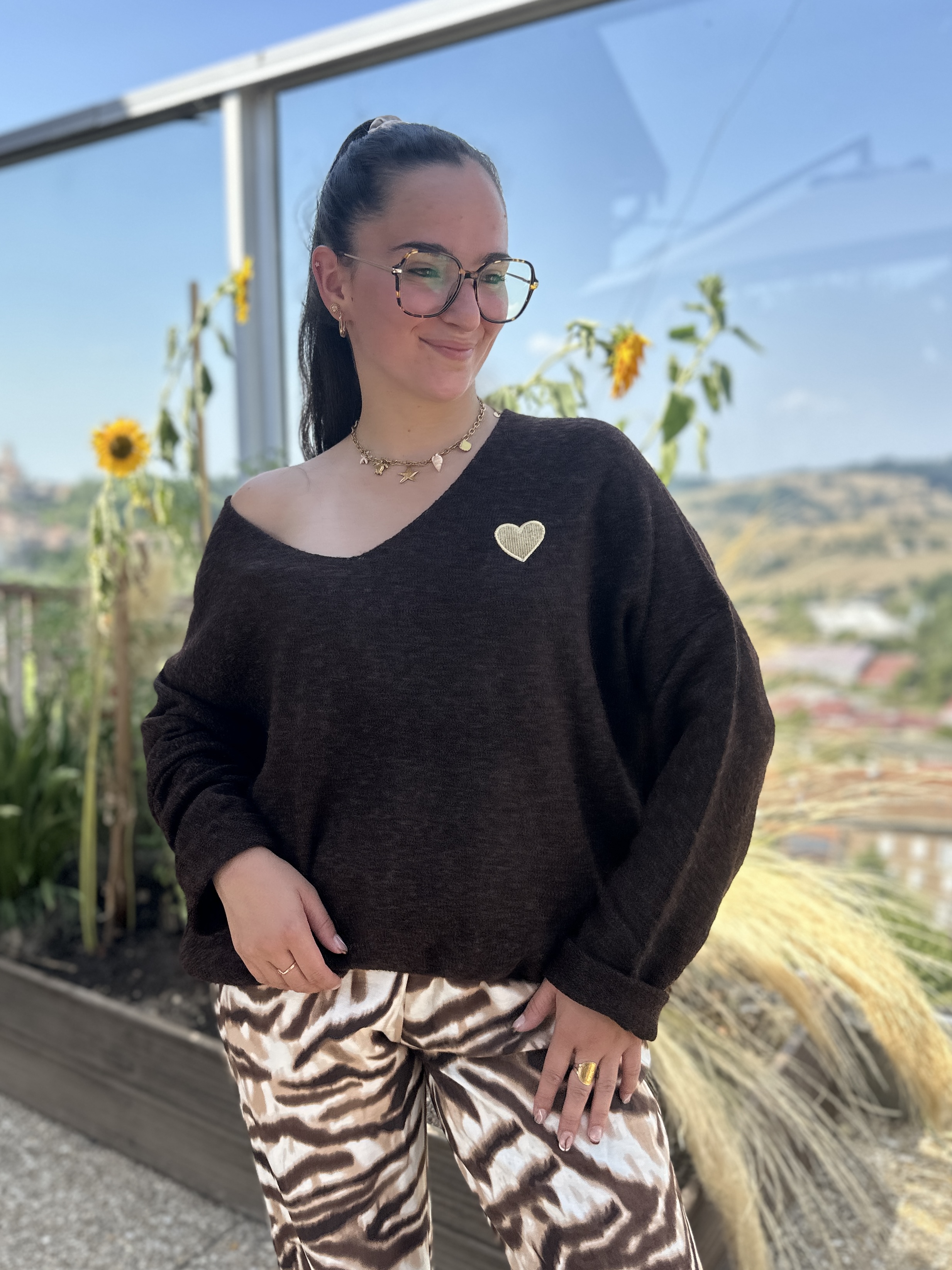 Pull LUCIE Chocolat