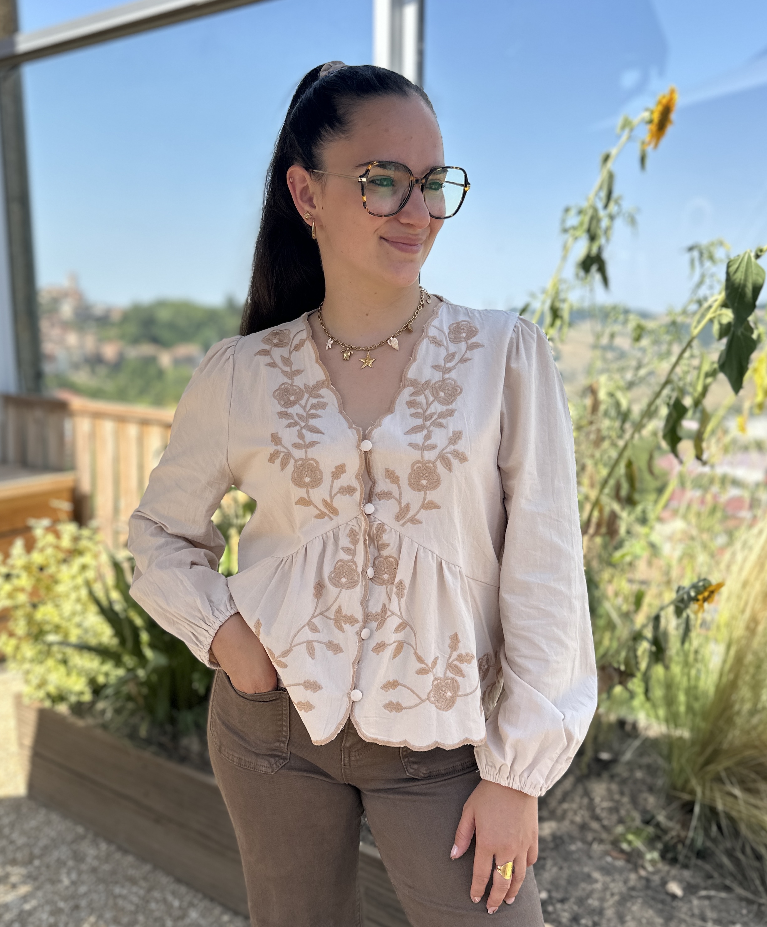 Chemise AUSTIN Beige