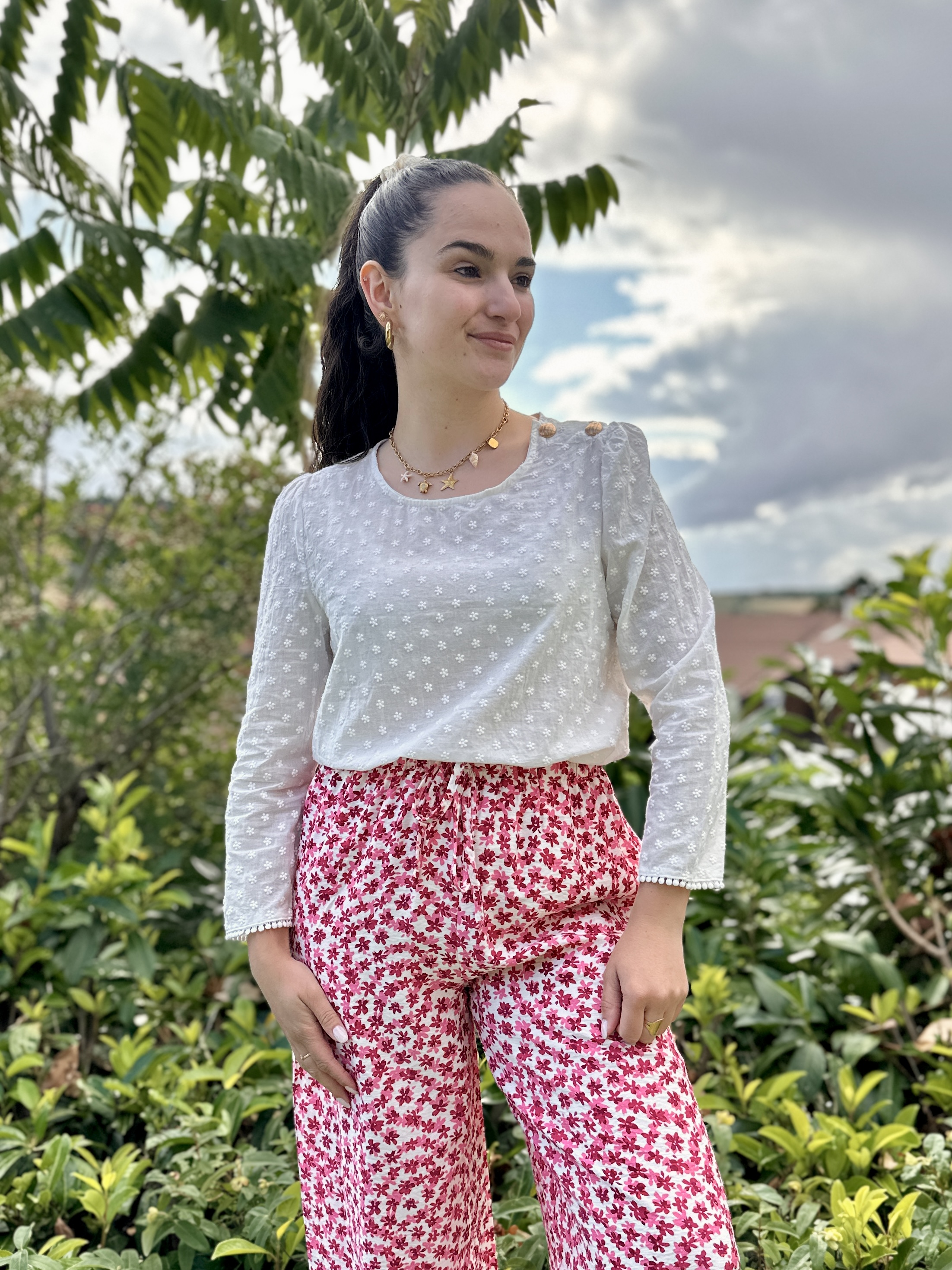Blouse ALEXIA Blanche