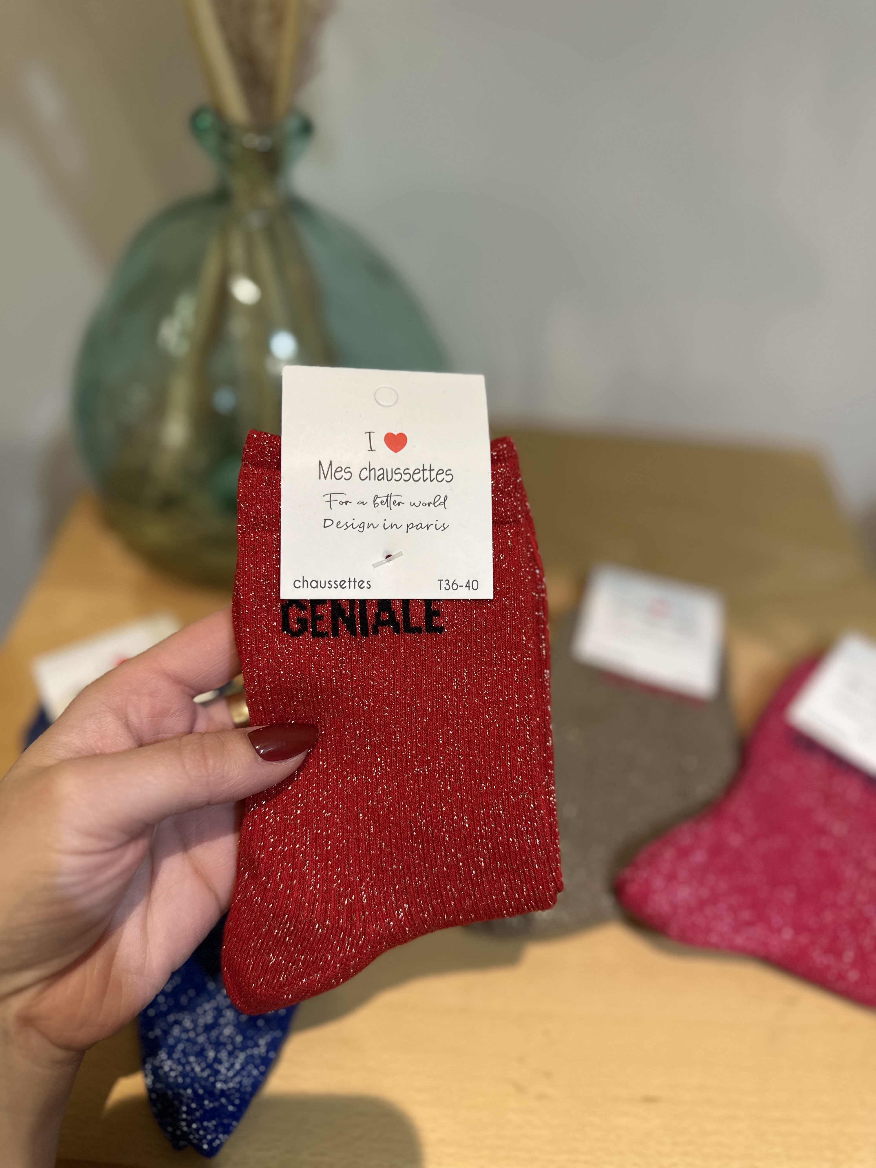 Chaussettes à paillettes GENIALE