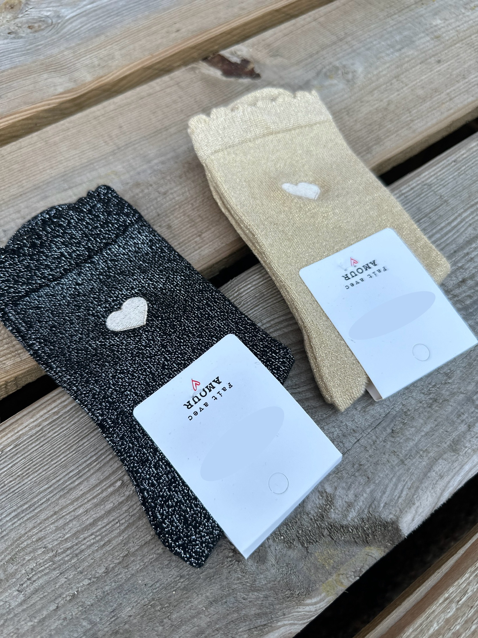 Chaussettes Pailletées ♡ Doré