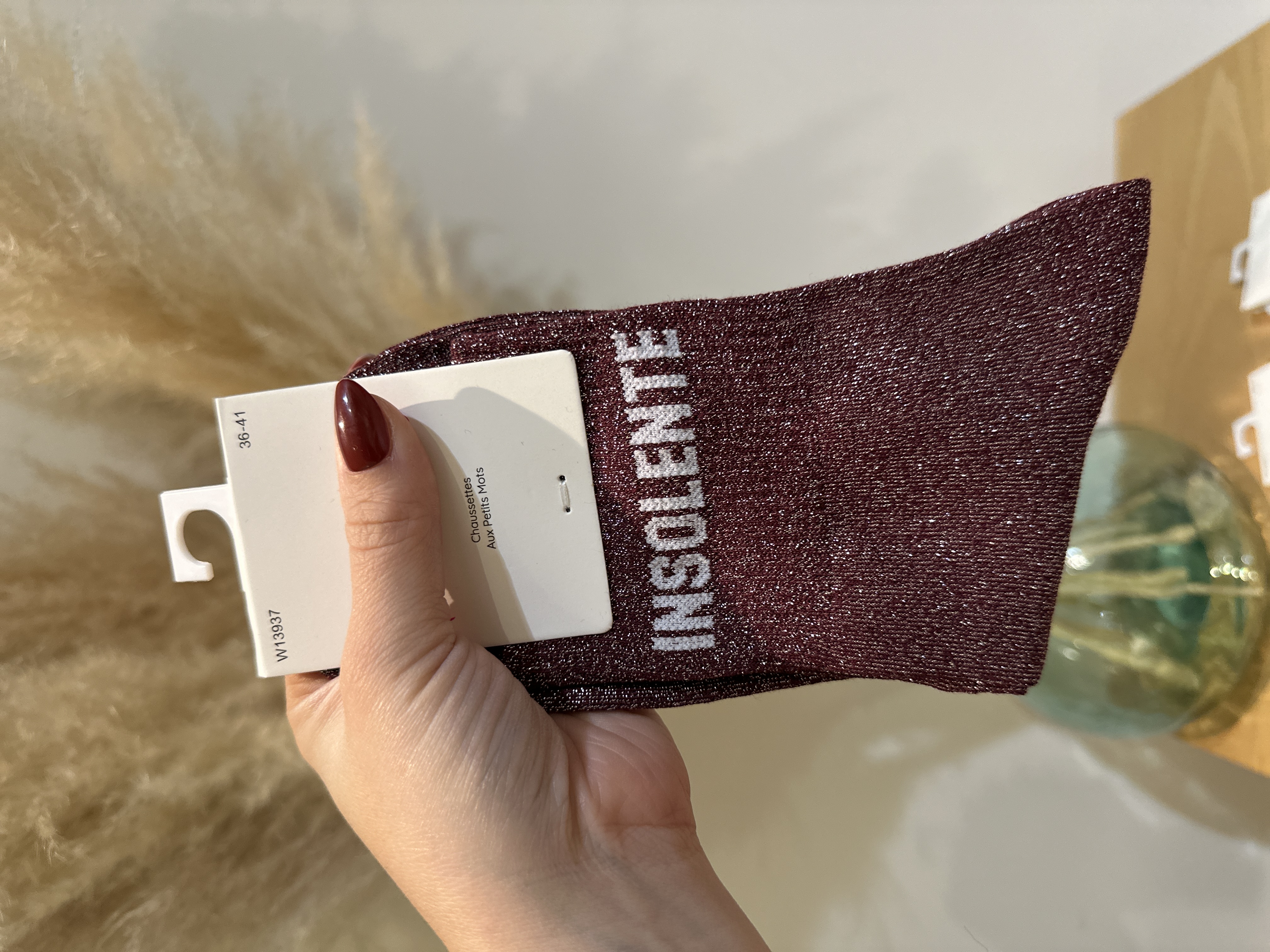 Chaussettes à paillettes INSOLENTE