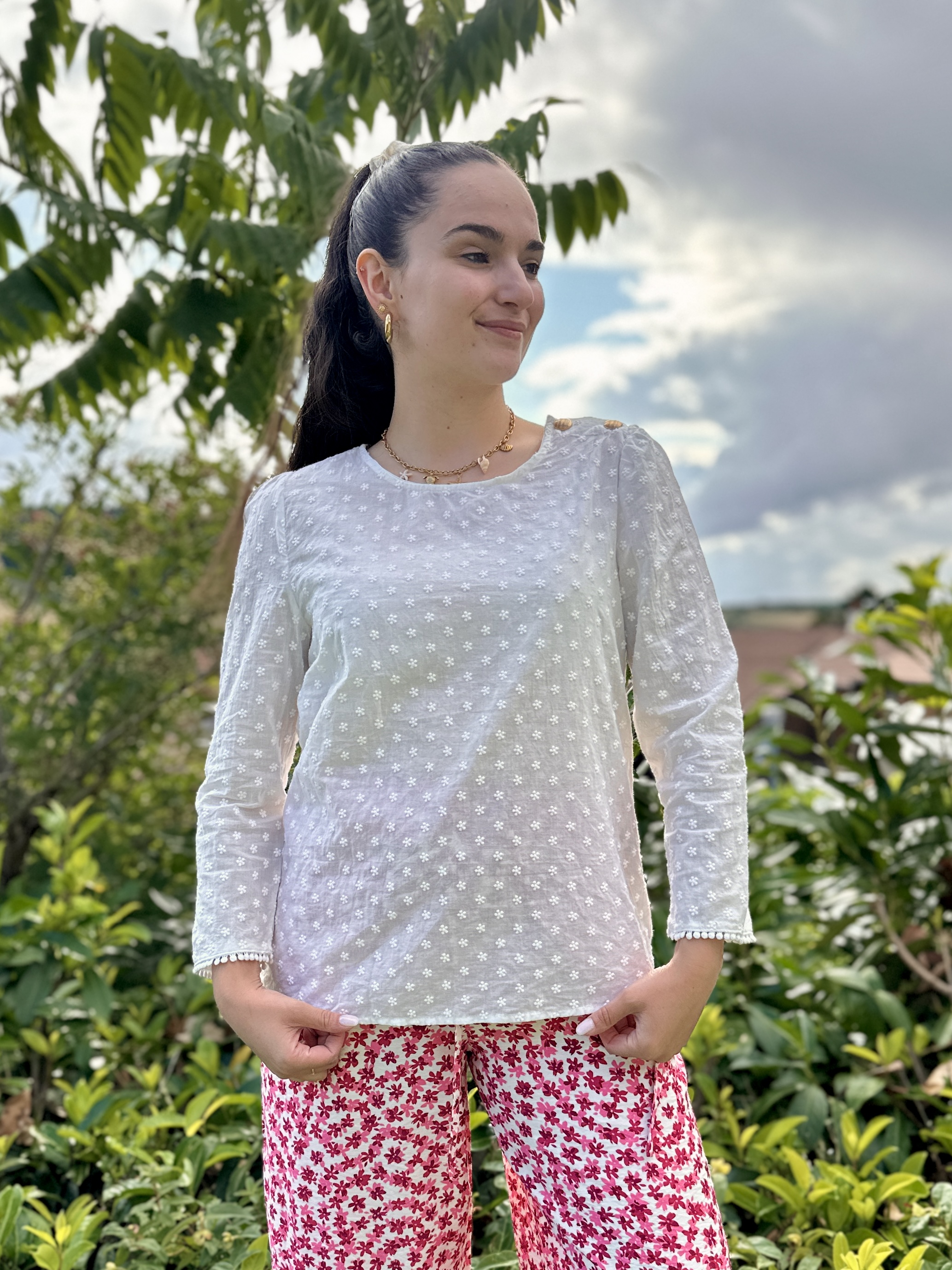 Blouse ALEXIA Blanche
