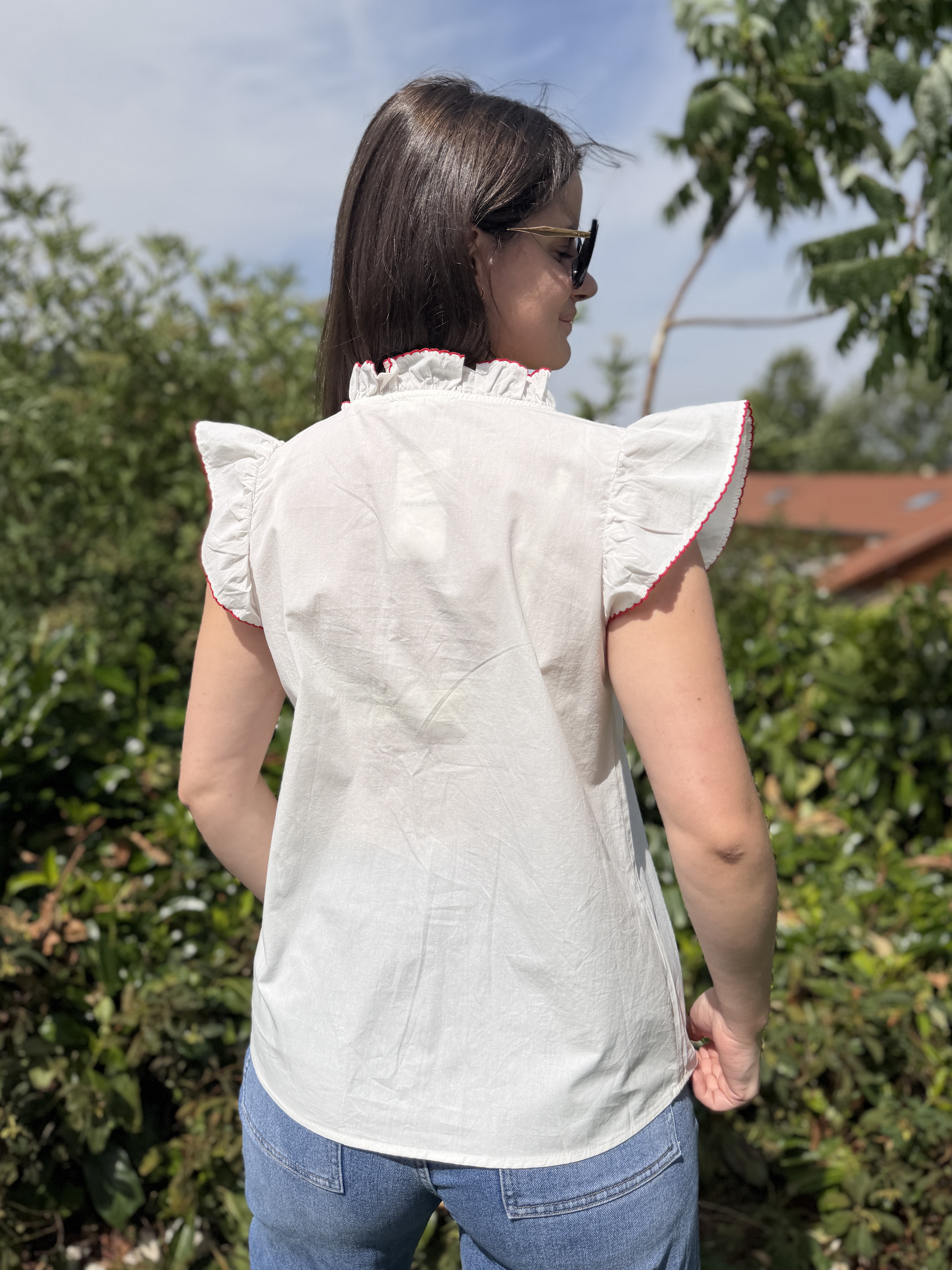 Blouse LEANDRA Blanche