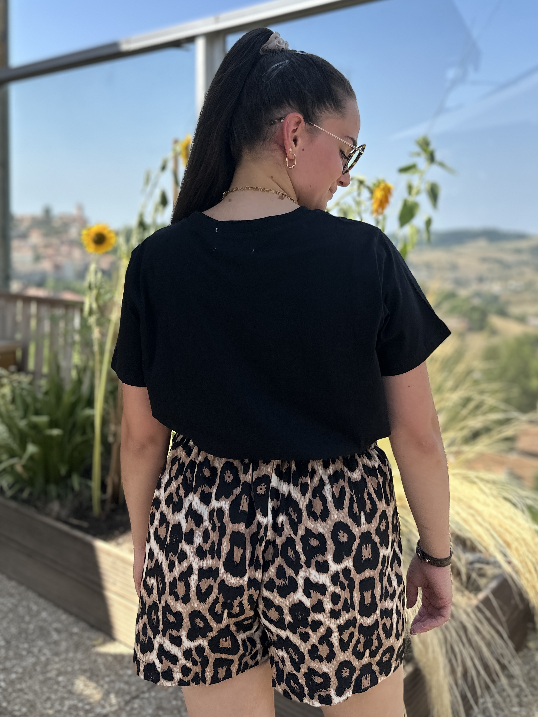 T-Shirt FÉLINE Noir