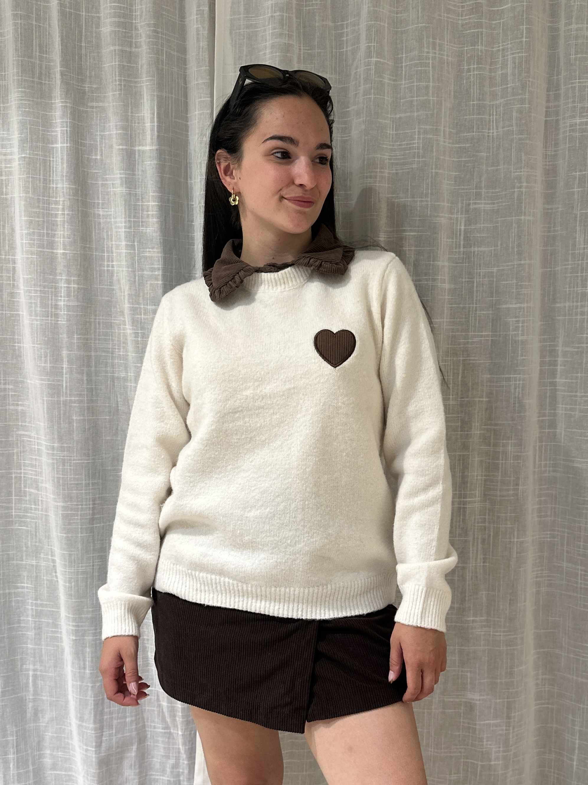 Pull LOVA Beige/Choco