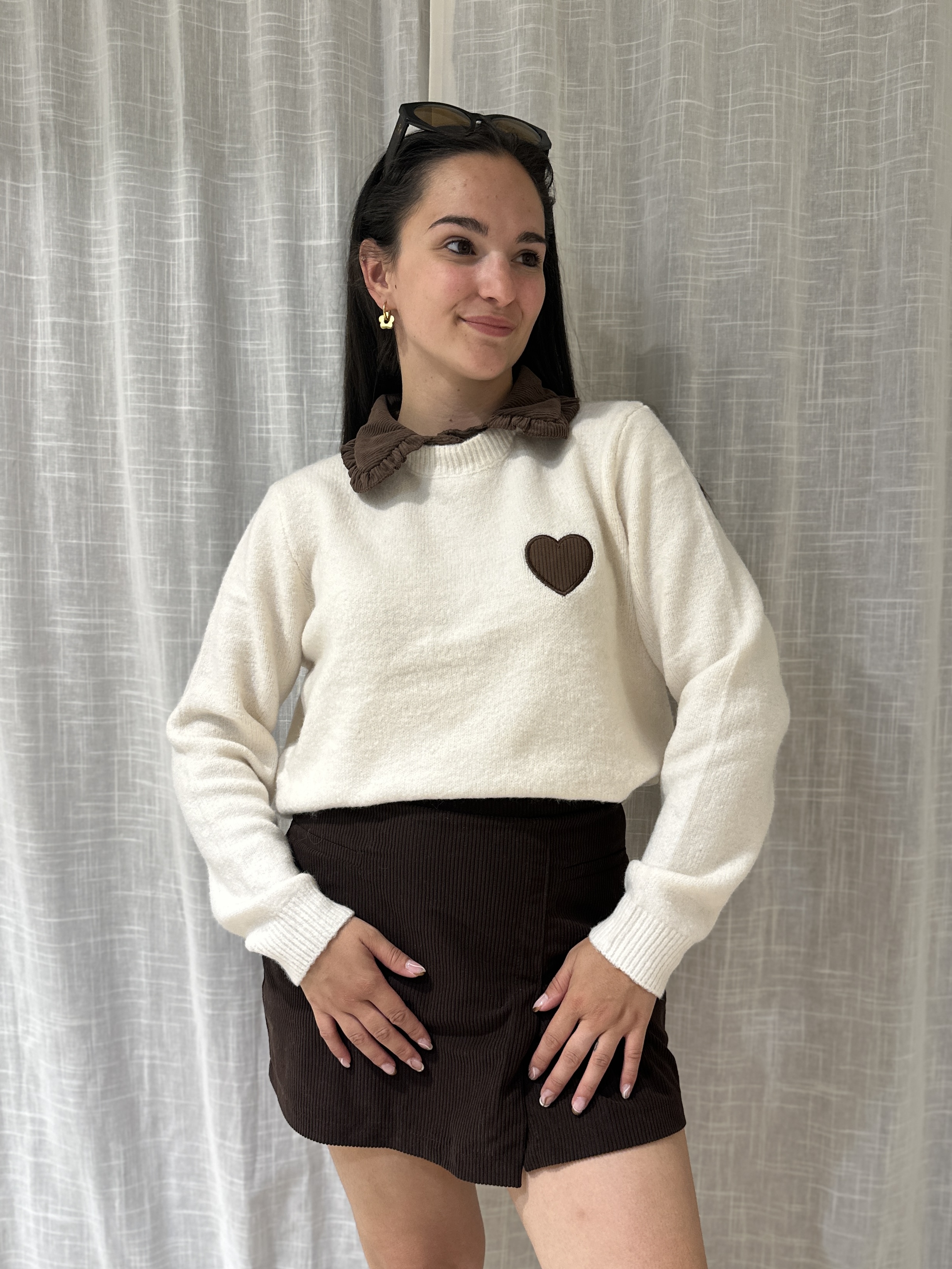 Pull LOVA Beige/Choco