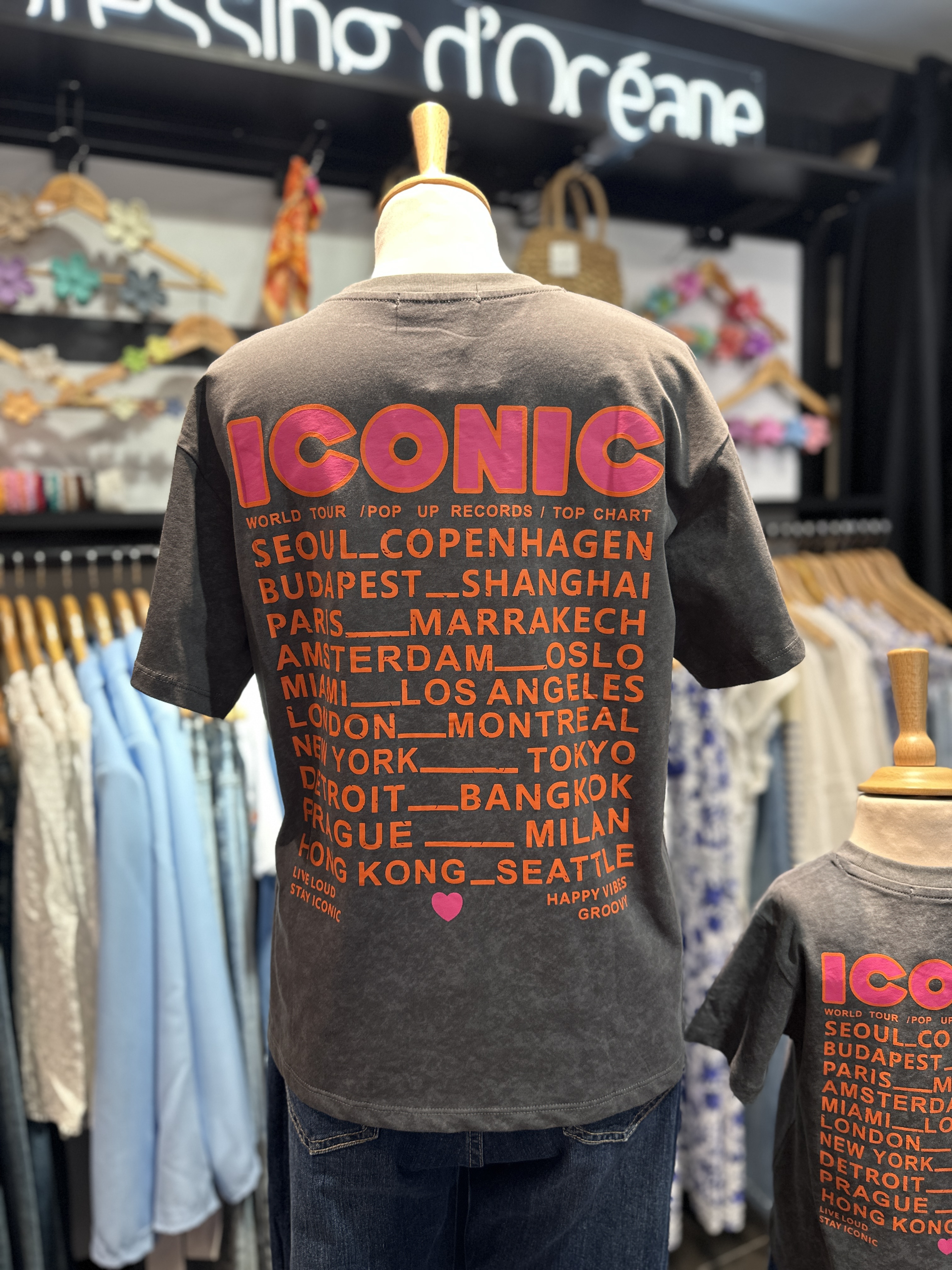 T-Shirt ICONIC Gris - Femme