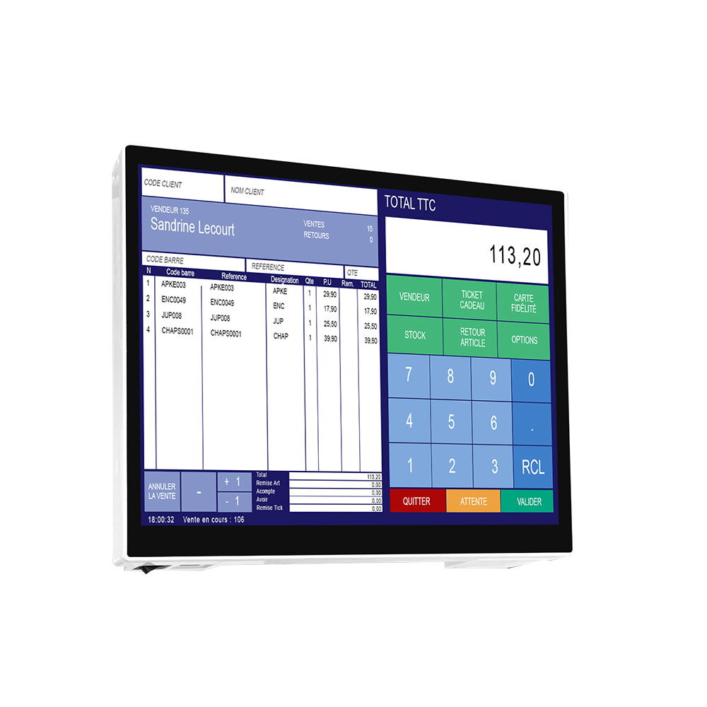 IB TECH POS 15 : Caisse enregistreuse Tout-en-Un Infiniment Complet