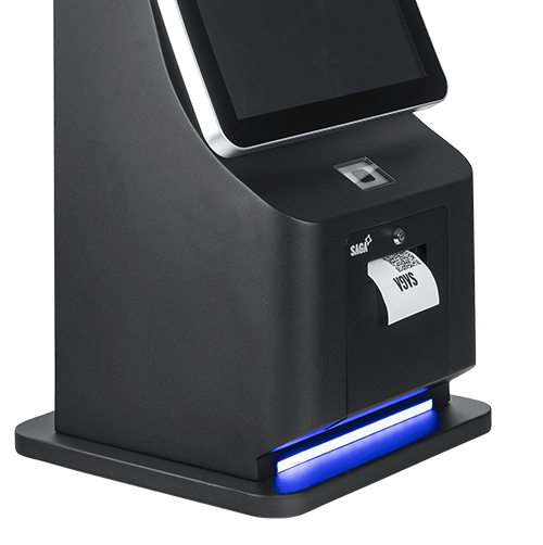 IB TECH KIOSK 09 : Borne de commande Comptoir 23.6’’ Incurvée et Performante