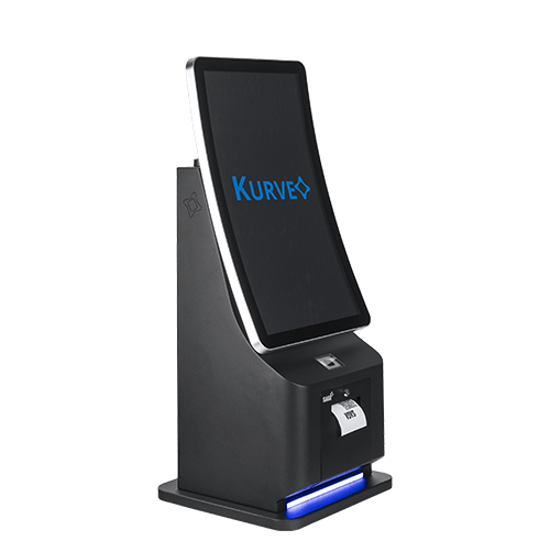 IB TECH KIOSK 09 : Borne de commande Comptoir 23.6’’ Incurvée et Performante