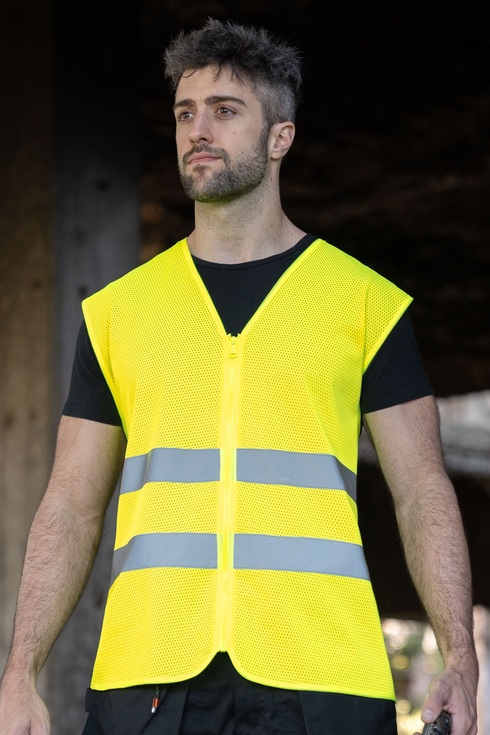GILET HI VIS COMFORT FIT 100% POL 120gr/m
