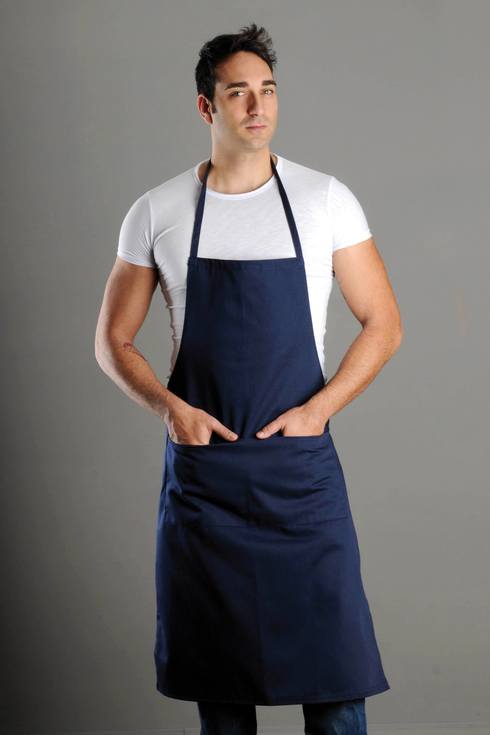 Gourmet grembiule lungo 2 tasche con pettorina