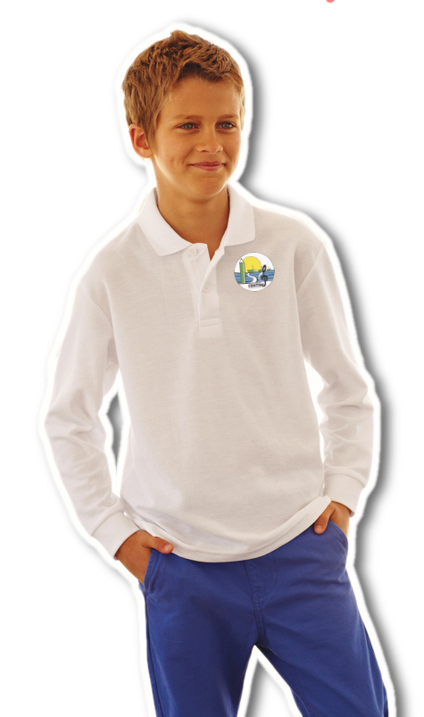 POLO PIQUE' BAMBINO/A MANICA LUNGA