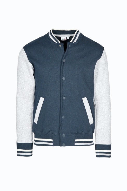 JACKET BOMBER BAMBINO BICOLORE IN FELPA