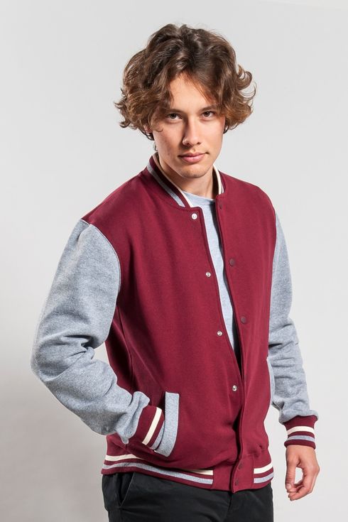 FELPA JACKET BOMBER BICOLORE