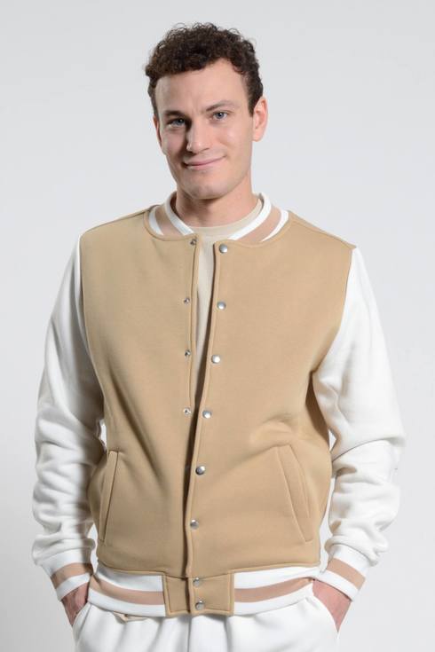 FELPA COLLEGE UOMO BICOLORE