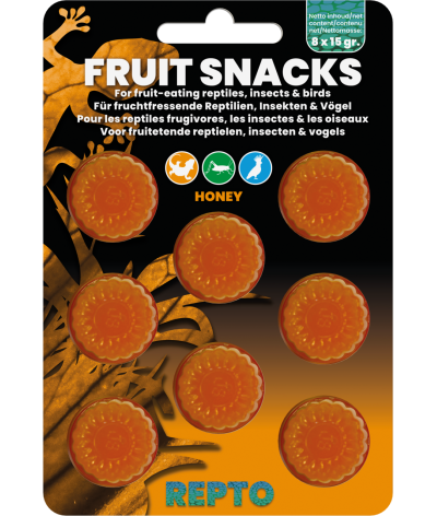 Gelées saveurs miel pour geckos "Fruit snacks" Repto