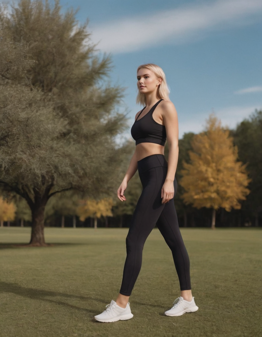 SculptFit High-Waisted Black Leggings – Comfort & Style in Motion 