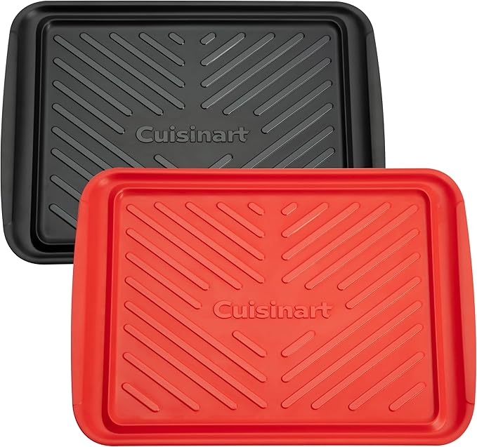 Cuisinart Grilling Prep and Serve Trays, 17x10.5 inch BBQ Safe for Food Handling