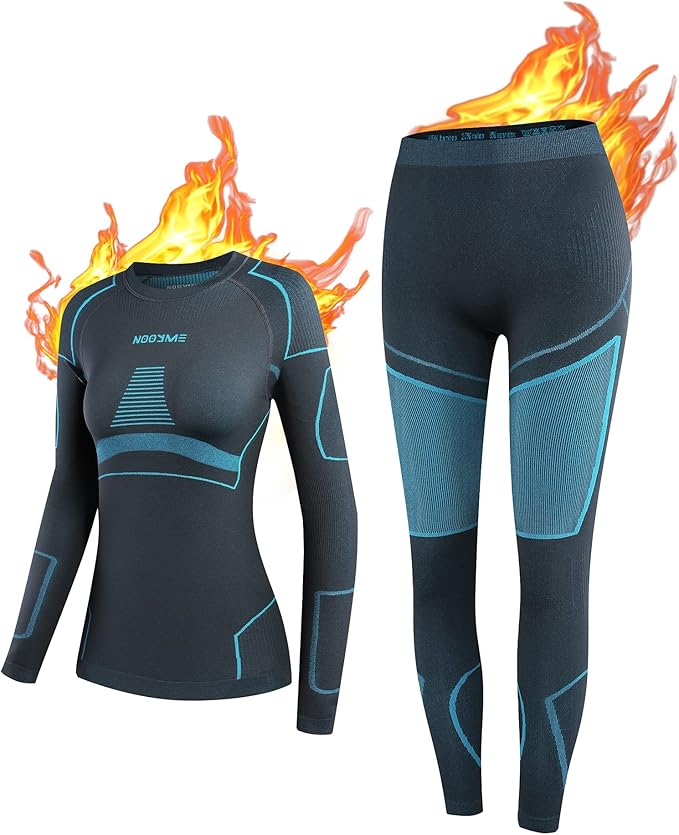 NOOYME Thermal Underwear for Women Base Layer Women Cold Weather,Long Johns for Women