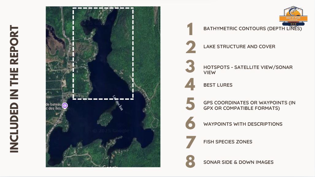 Zone 1 BEST FISHING SPOTS - Lac Des Iles, Gracefield (E-Book - 50 pages)
