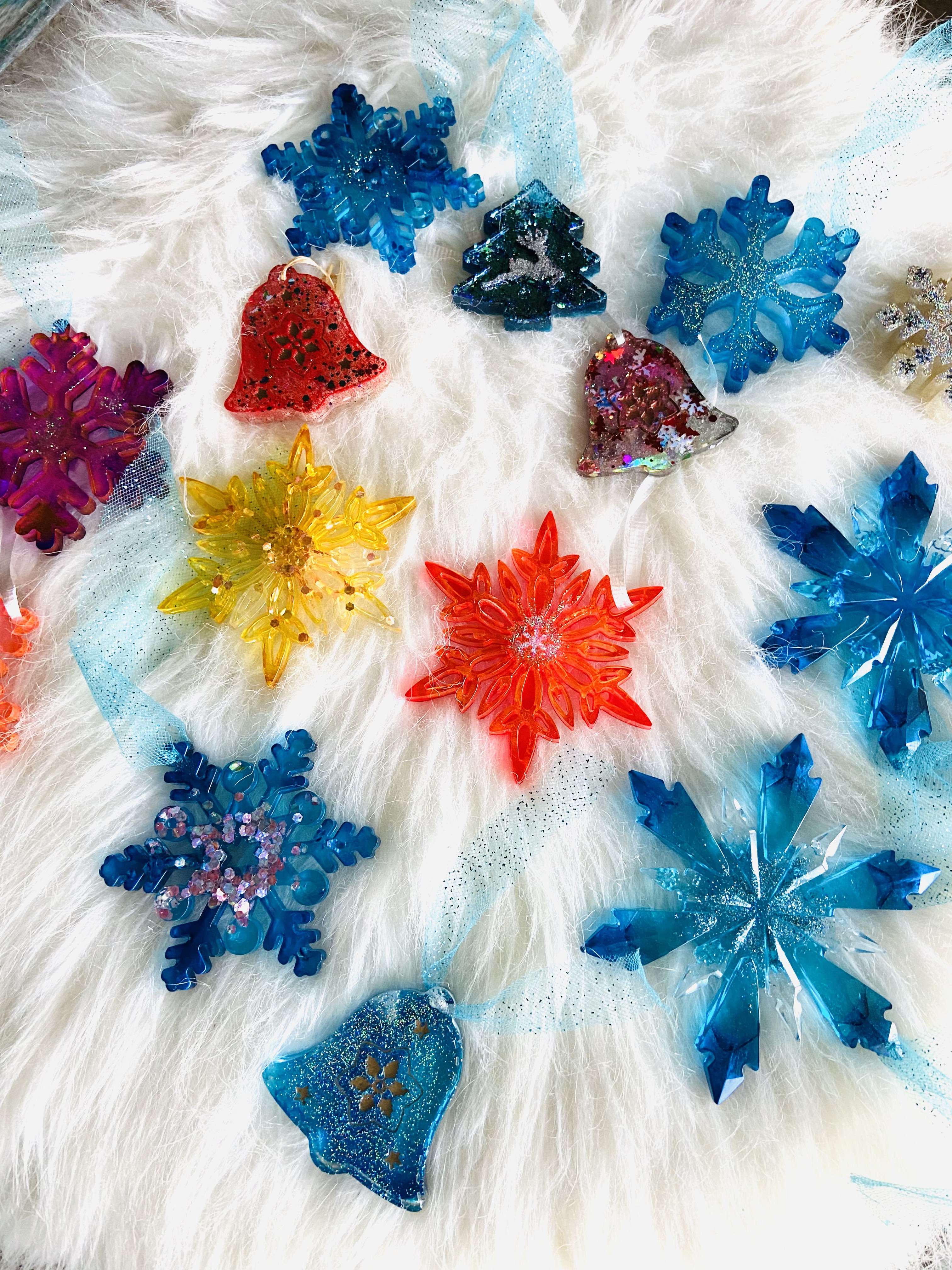 Colorful Holiday Ornaments